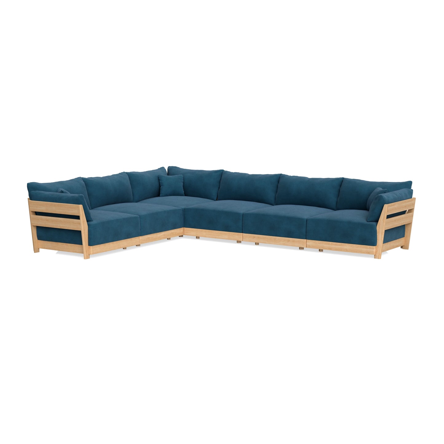 Slipcover Only - Modular Bondi 6-Seater Corner Sectional in Commodore Blue