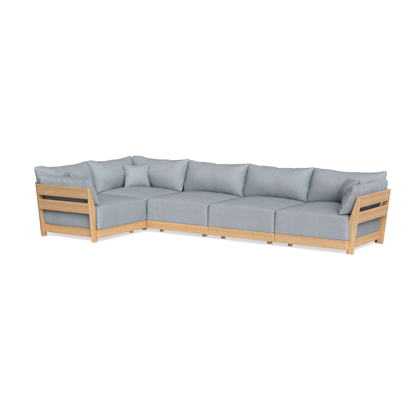 Slipcover Only - Modular Bondi 5-Seater L-Sectional in Ash