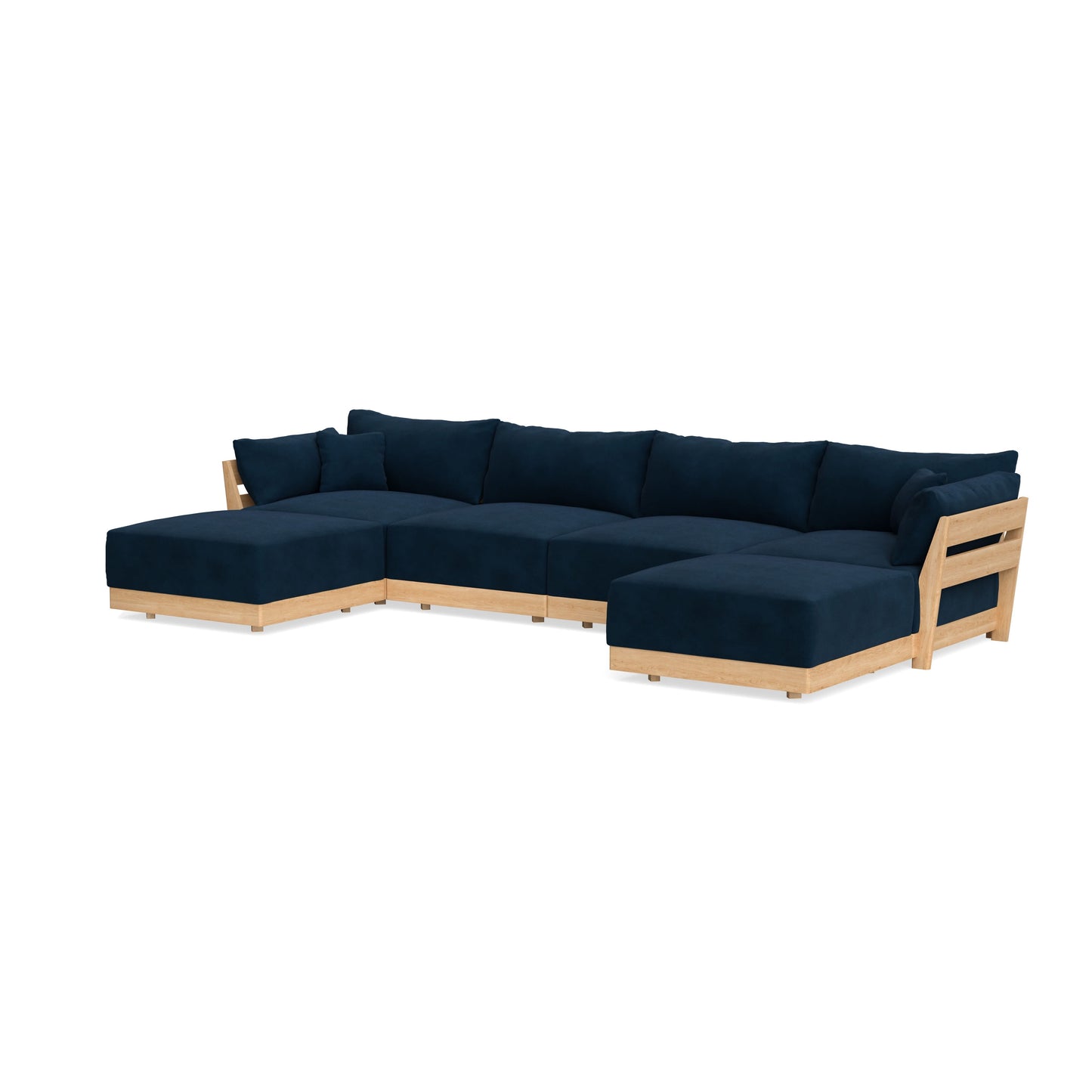 Slipcover Only - Modular Bondi 4-Seater U-Sectional in Royal Blue