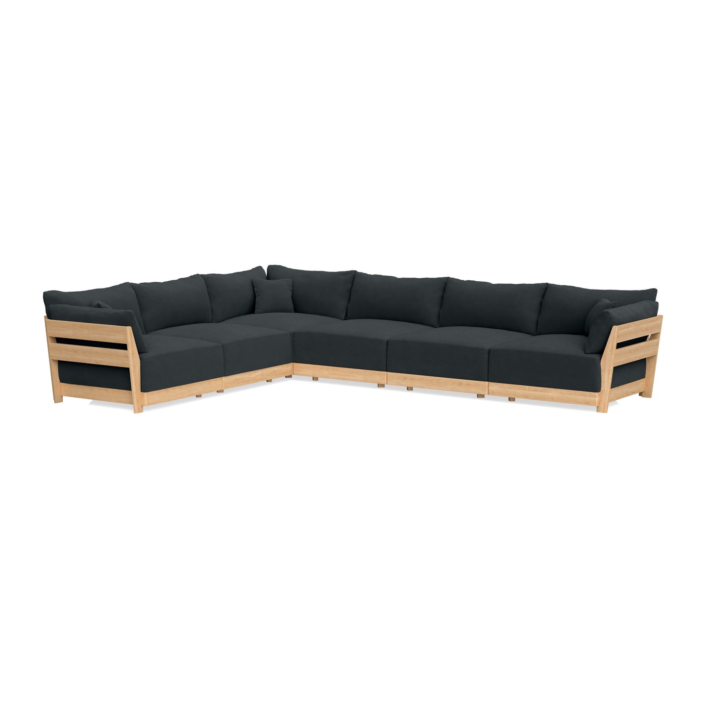 Slipcover Only - Modular Bondi 6-Seater Corner Sectional in Obsidian