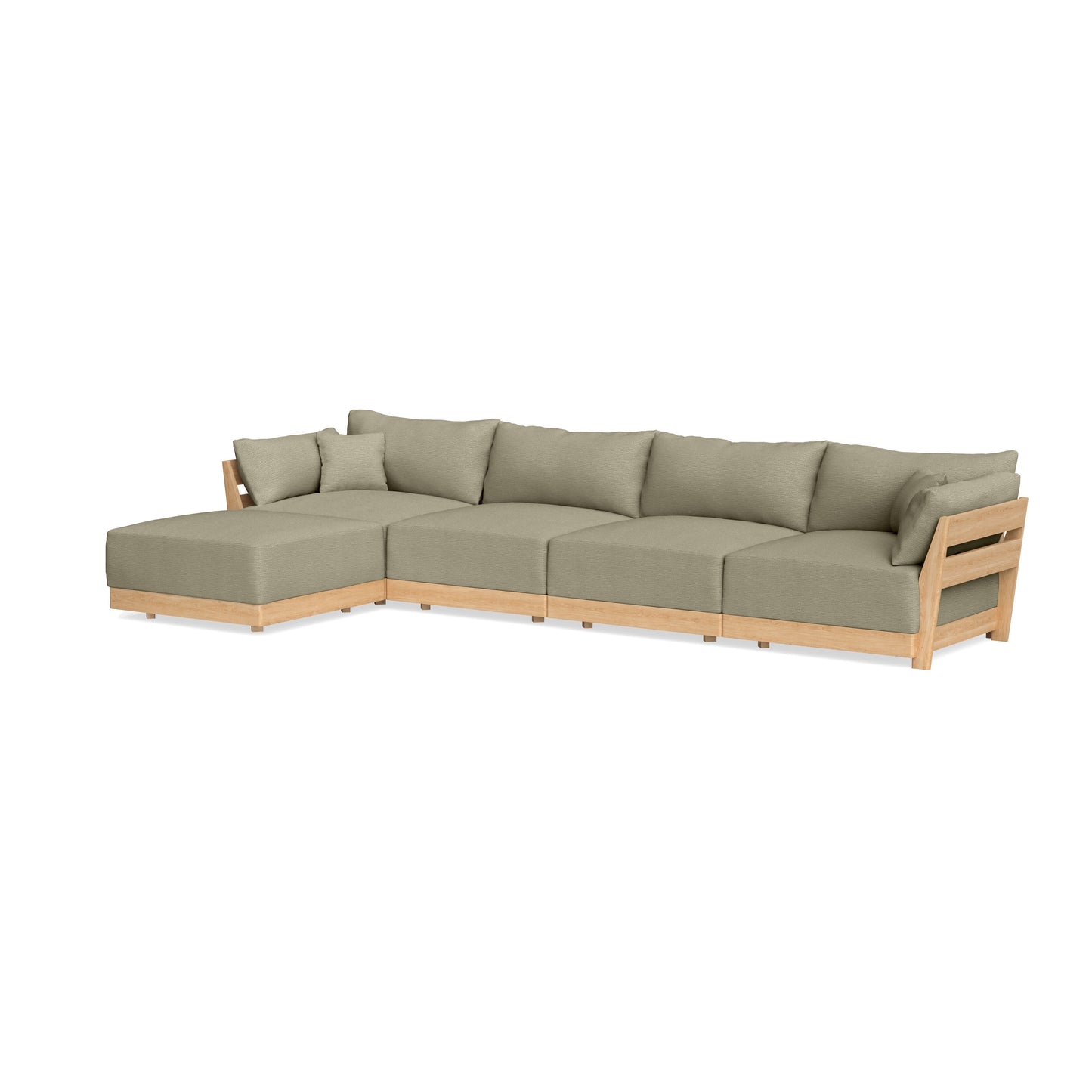 Slipcover Only - Modular Bondi 4-Seater Sectional in Cappuccino