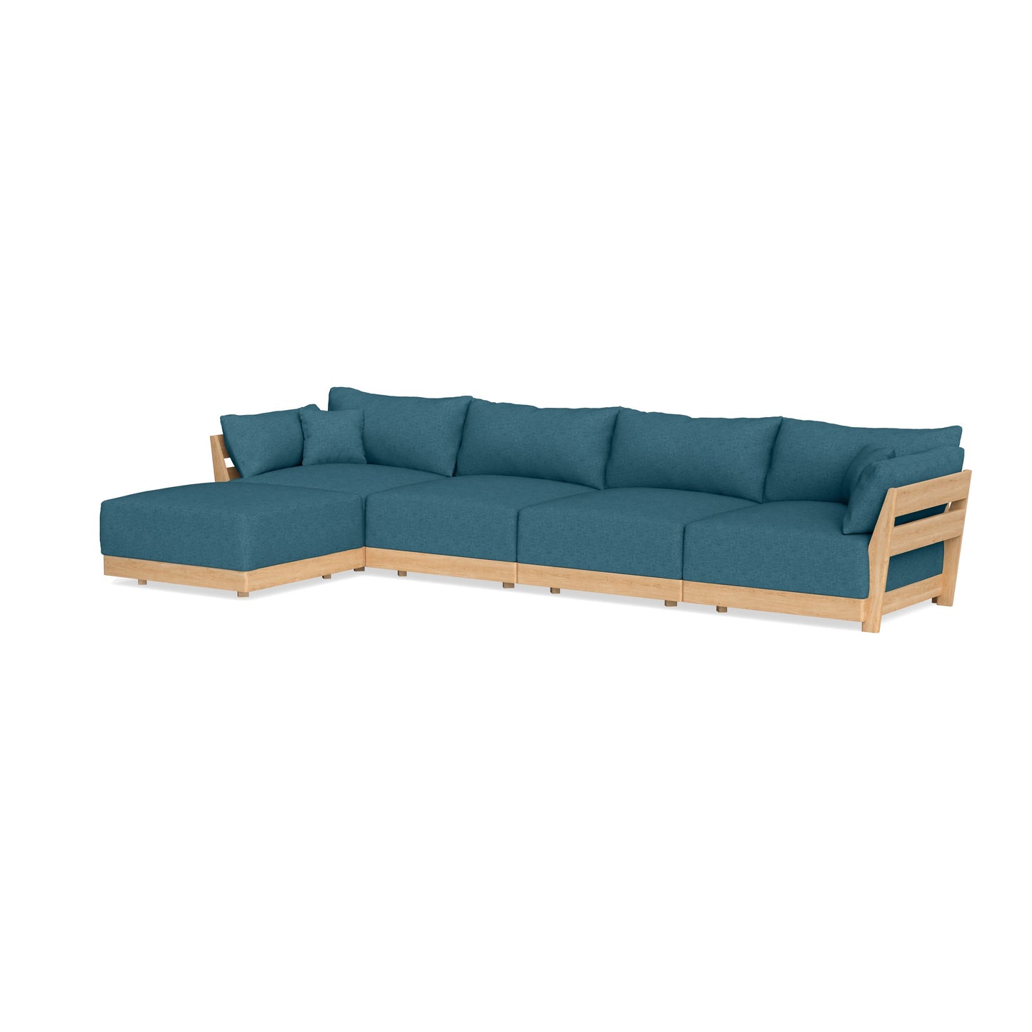 Slipcover Only - Modular Bondi 4-Seater Sectional in Aegean Blue