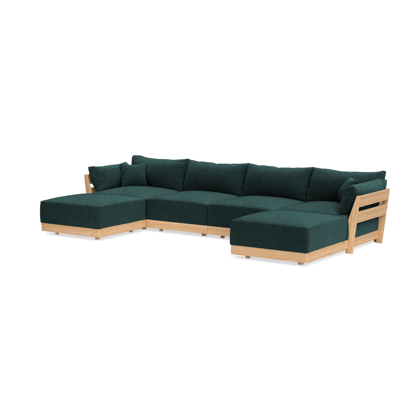 Slipcover Only - Modular Bondi 4-Seater U-Sectional in Harbor Blue