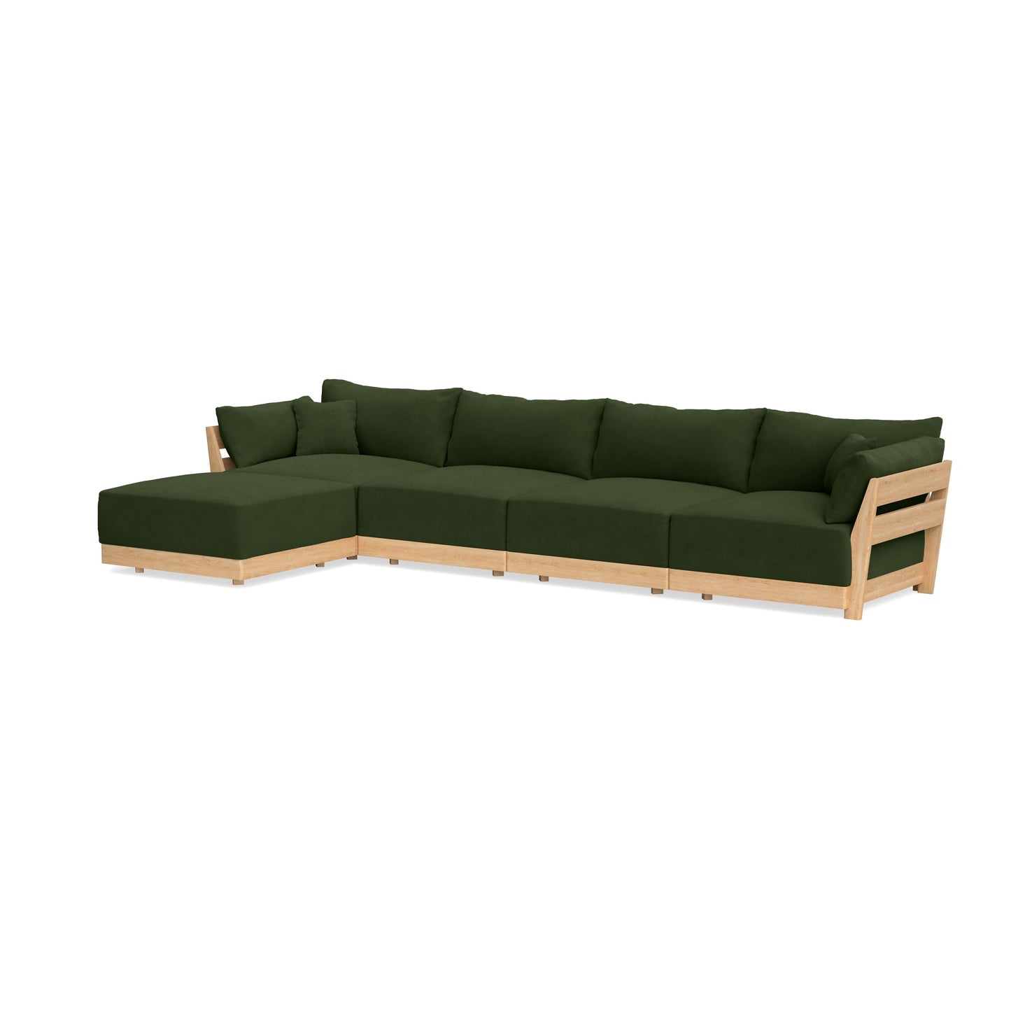Slipcover Only - Modular Bondi 4-Seater Sectional in Tuscan Green