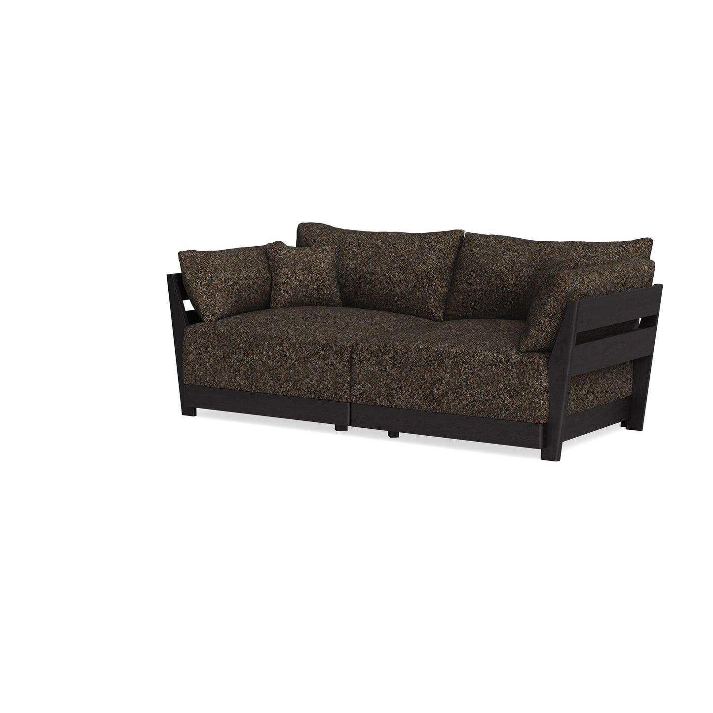 Modular Bondi Black 2-Seater Sofa in Phantom | Classic Blend