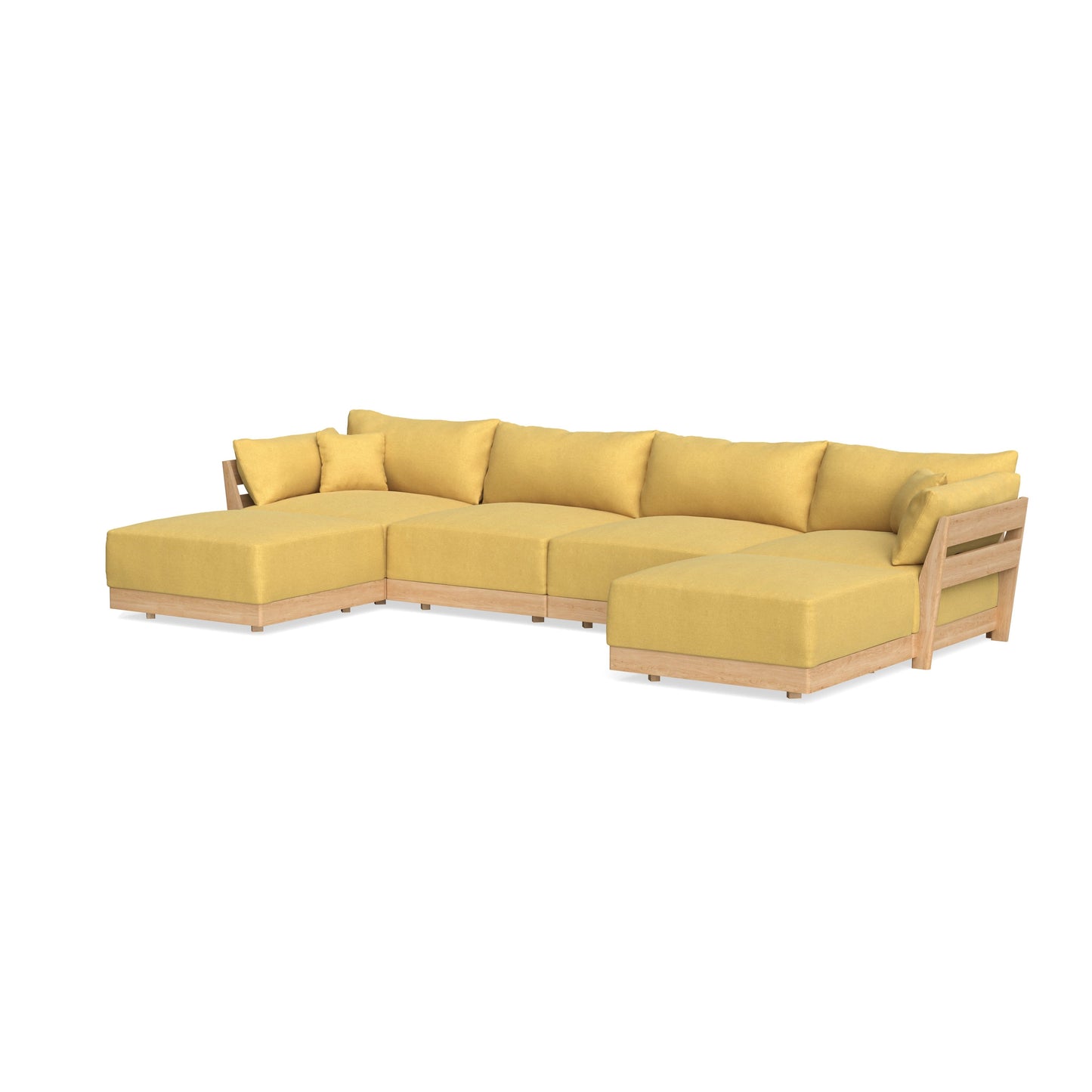 Slipcover Only - Modular Bondi 4-Seater U-Sectional in Goldenrod