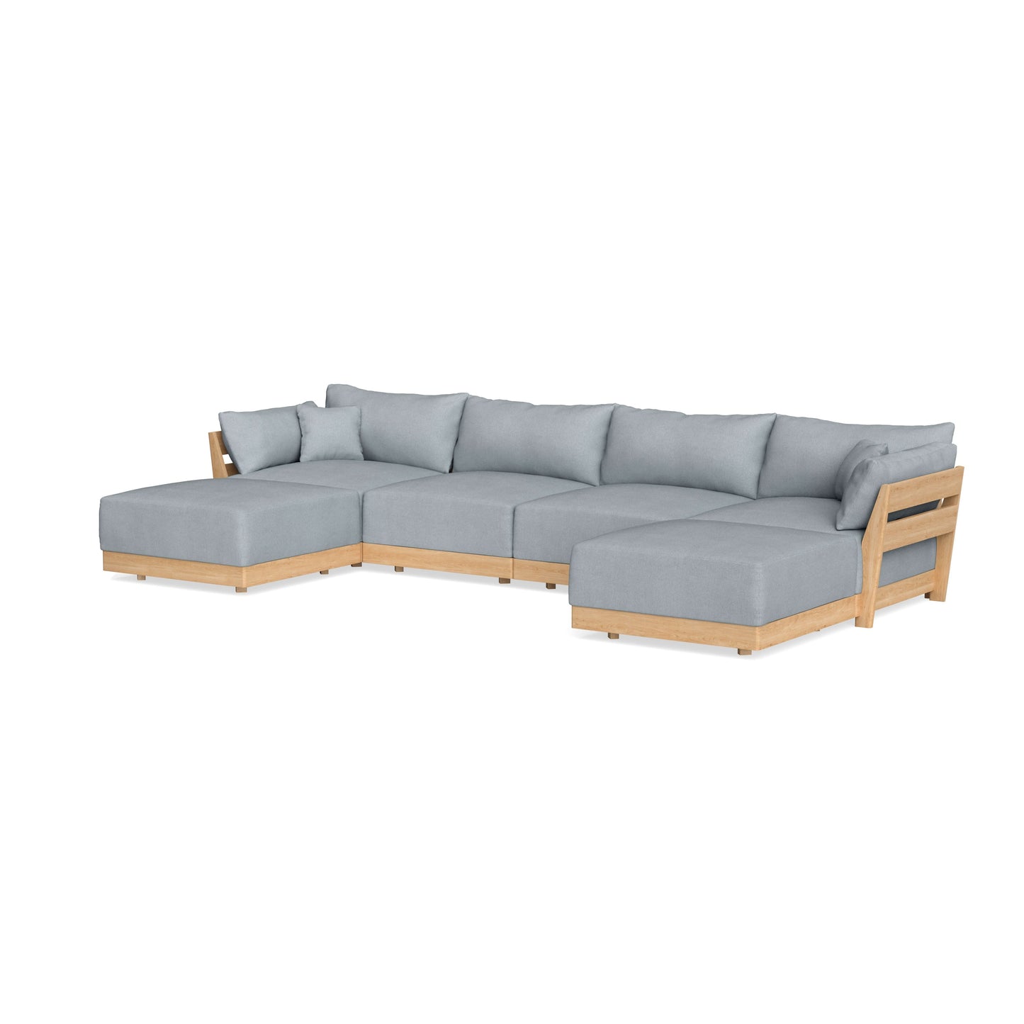 Slipcover Only - Modular Bondi 4-Seater U-Sectional in Ash
