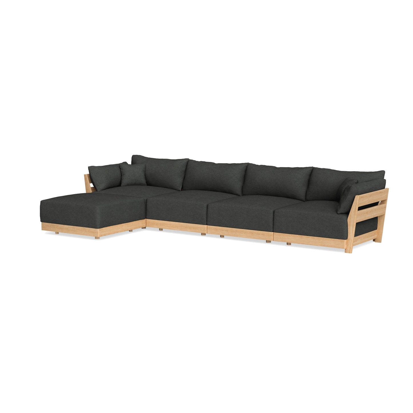 Slipcover Only - Modular Bondi 4-Seater Sectional in Raven Gray