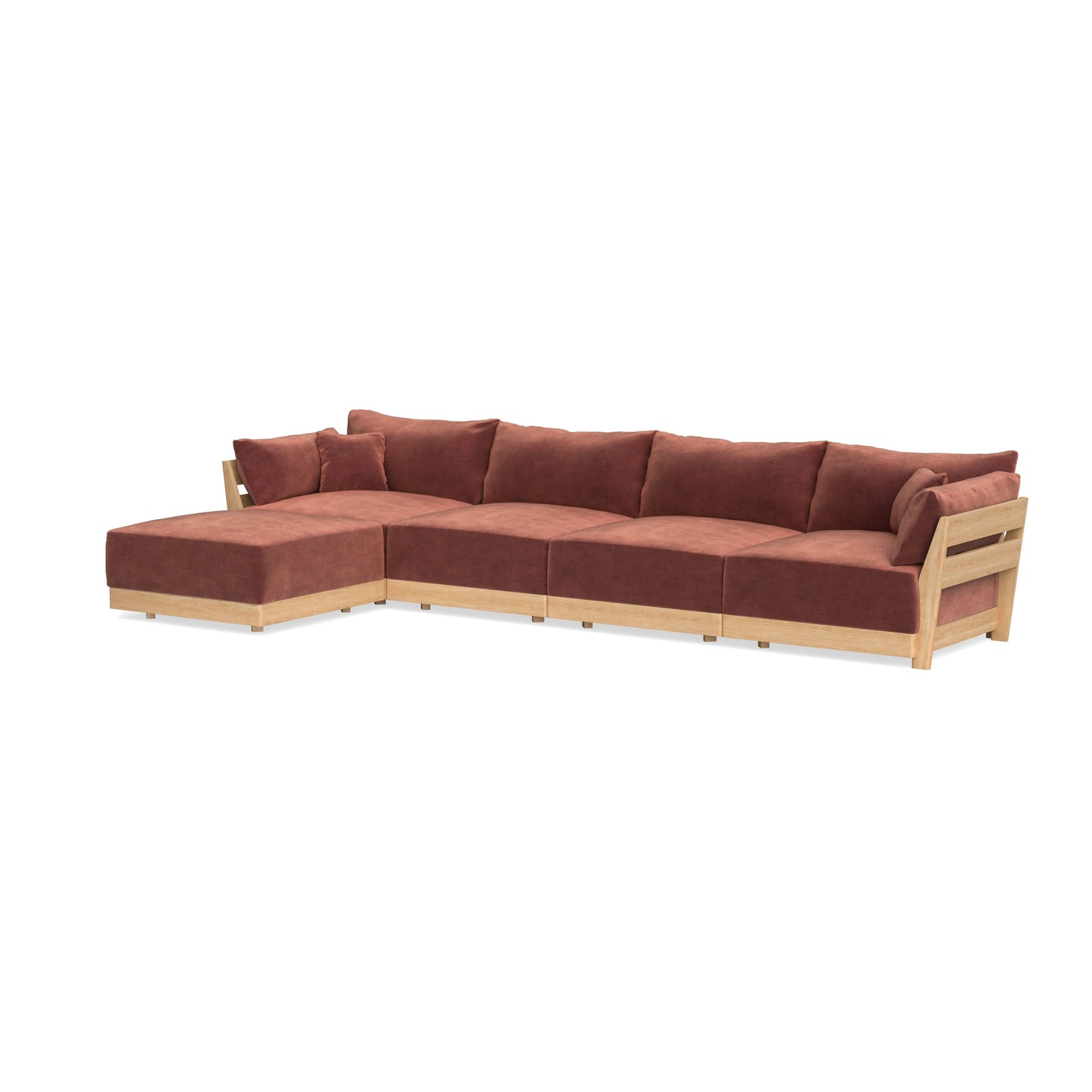 Slipcover Only - Modular Bondi 4-Seater Sectional in Spice