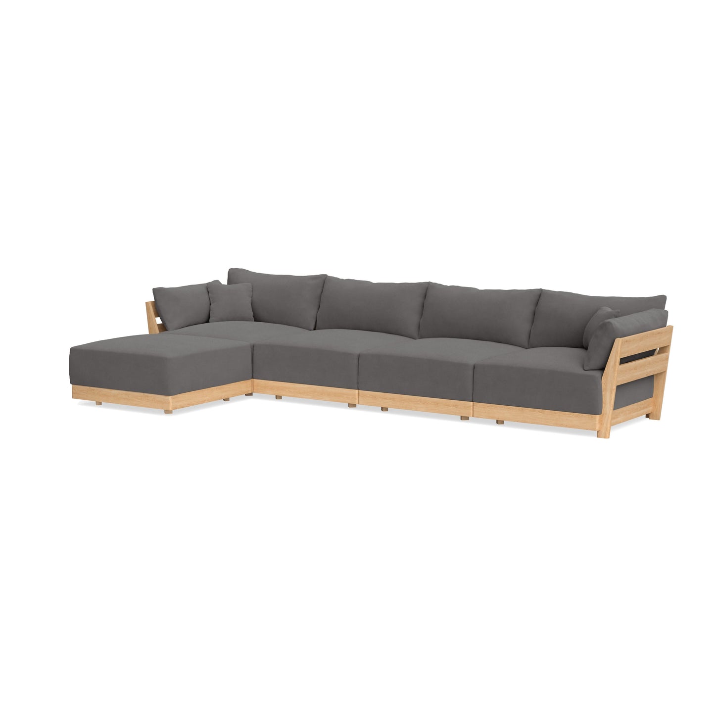 Slipcover Only - Modular Bondi 4-Seater Sectional in Burnt Ember