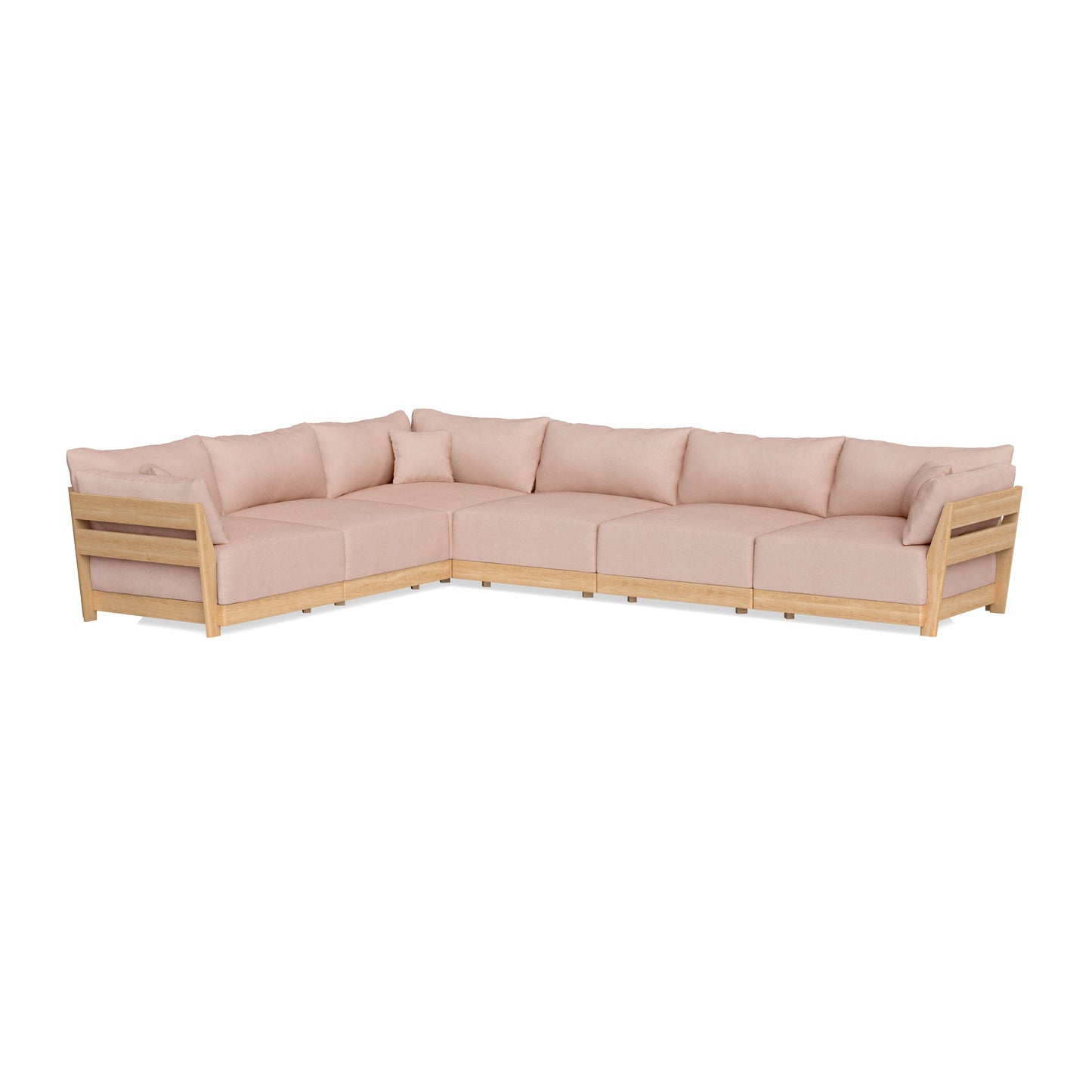 Slipcover Only - Modular Bondi 6-Seater Corner Sectional in Rose Quartz