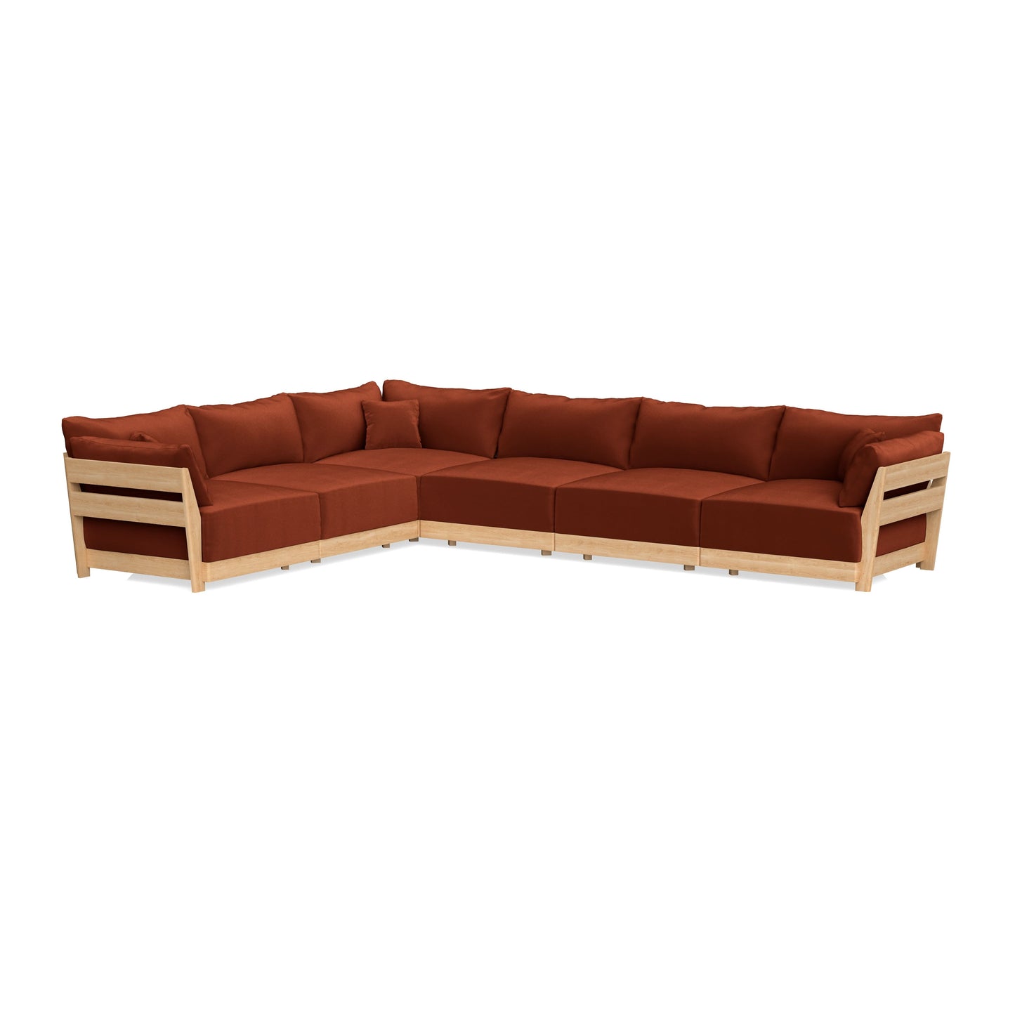 Slipcover Only - Modular Bondi 6-Seater Corner Sectional in Rust