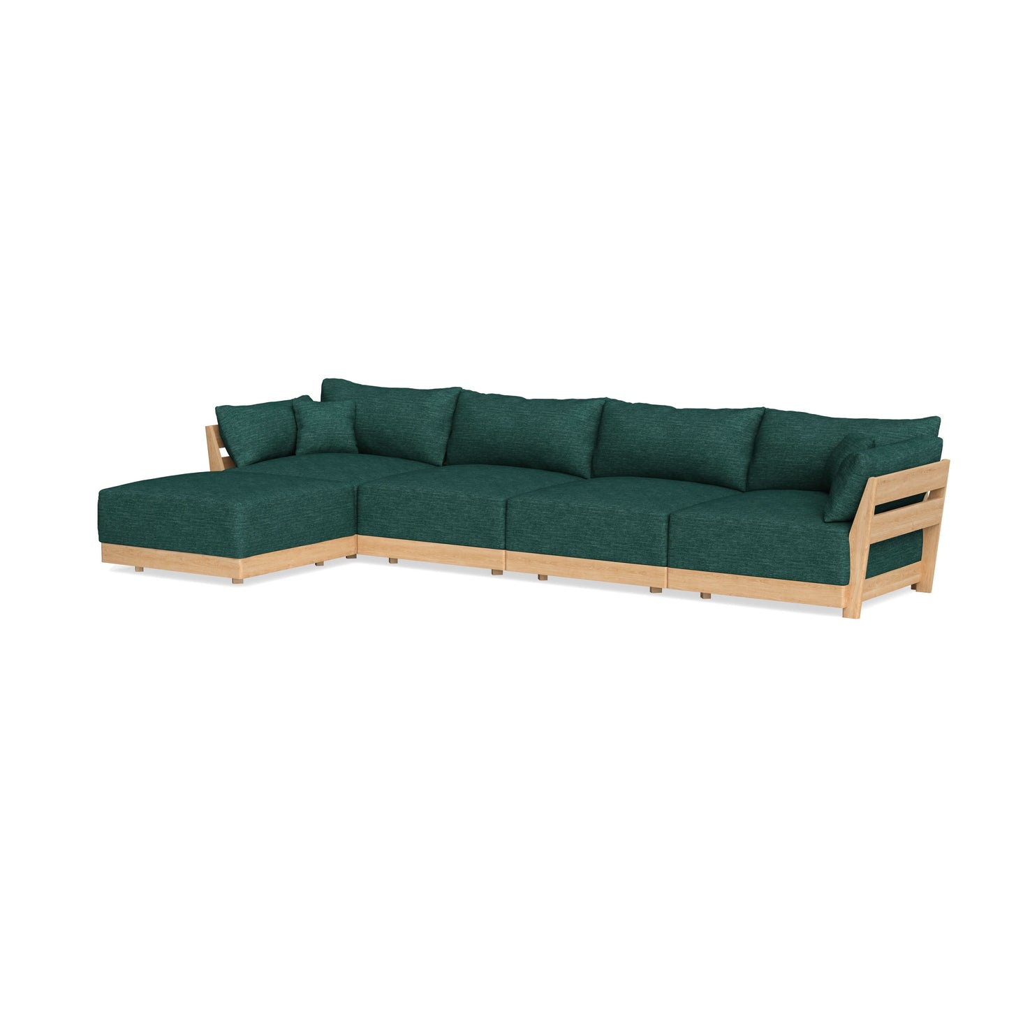 Slipcover Only - Modular Bondi 4-Seater Sectional in Forest Green