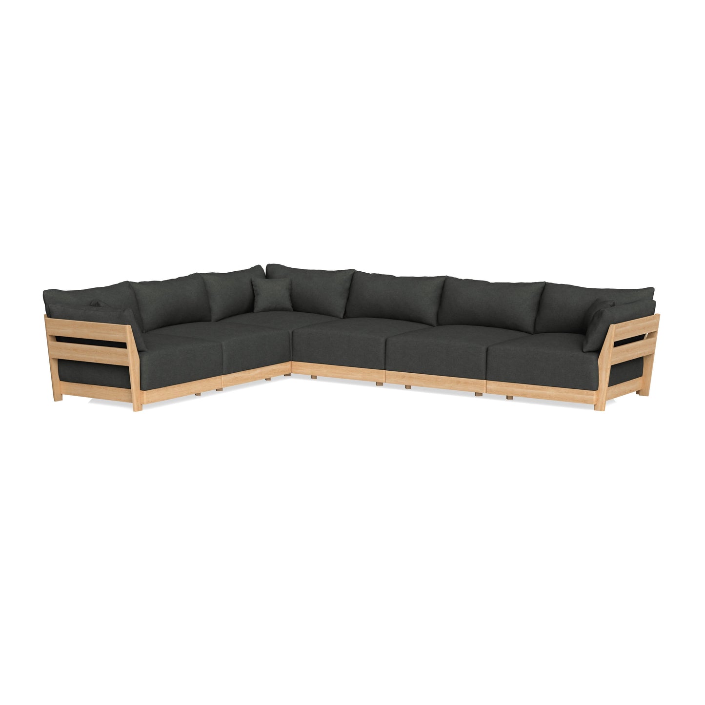 Slipcover Only - Modular Bondi 6-Seater Corner Sectional in Raven Gray