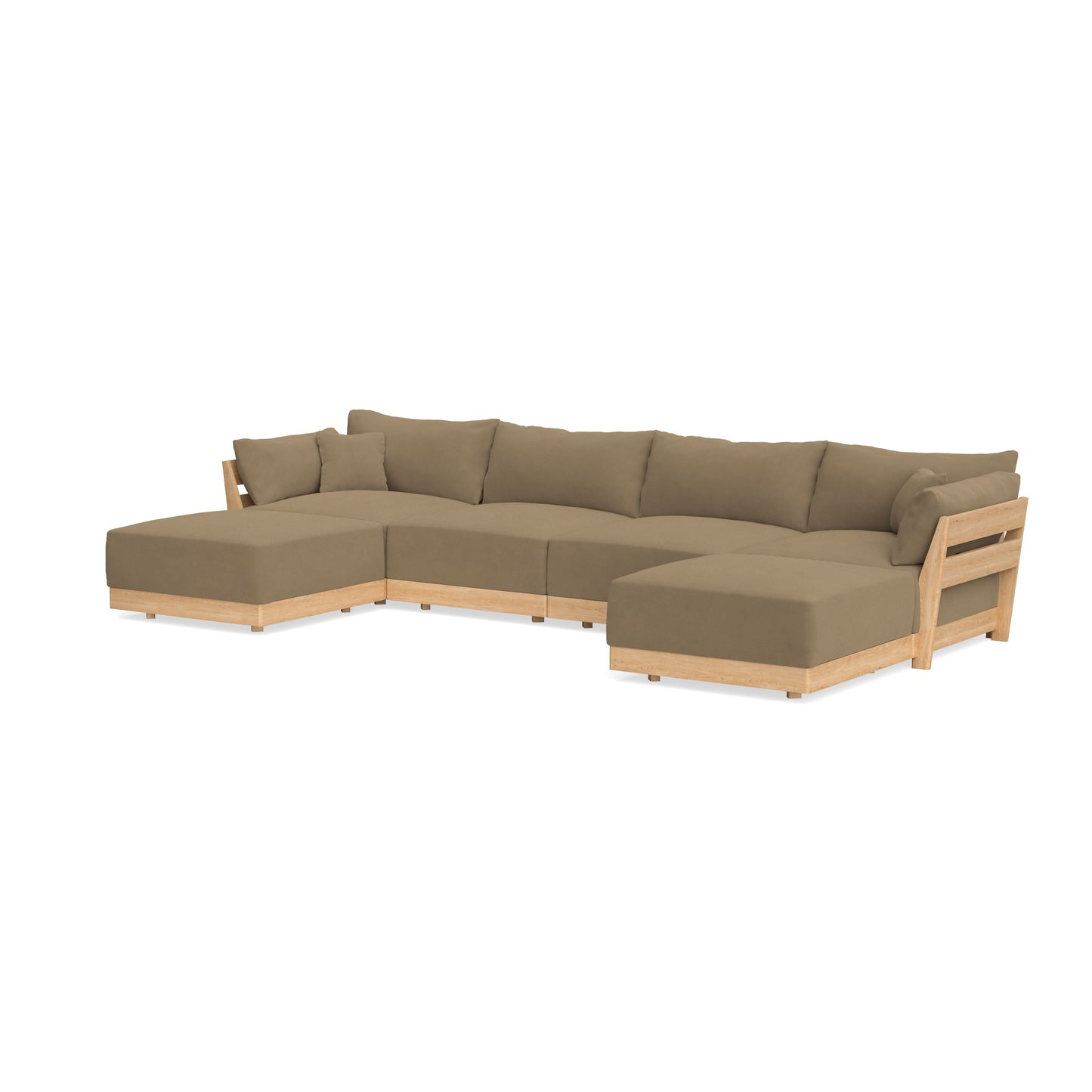 Slipcover Only - Modular Bondi 4-Seater U-Sectional in Macchiato