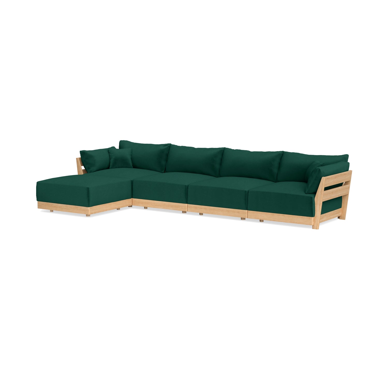 Slipcover Only - Modular Bondi 4-Seater Sectional in Evergreen