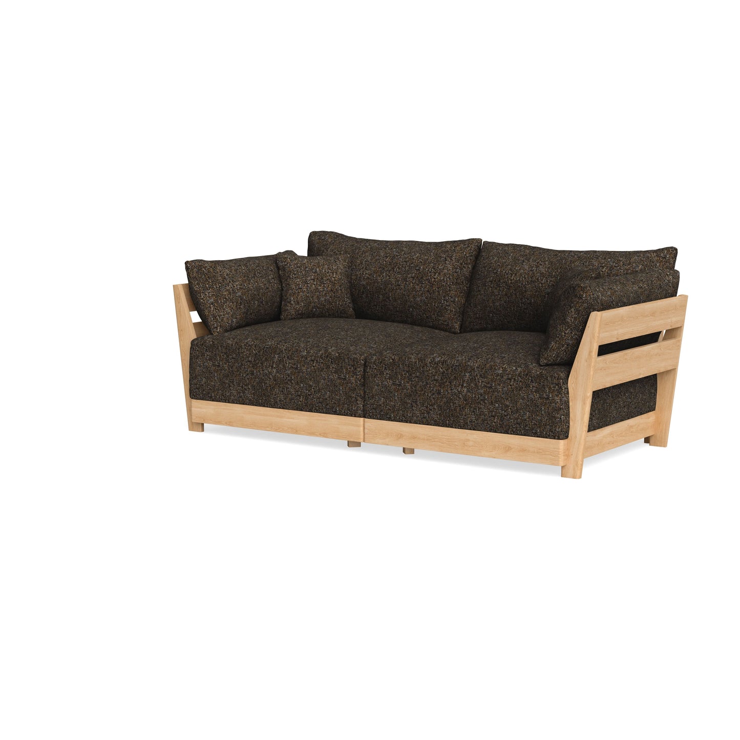 Modular Bondi Latte 2-Seater Sofa in Phantom | Classic Blend