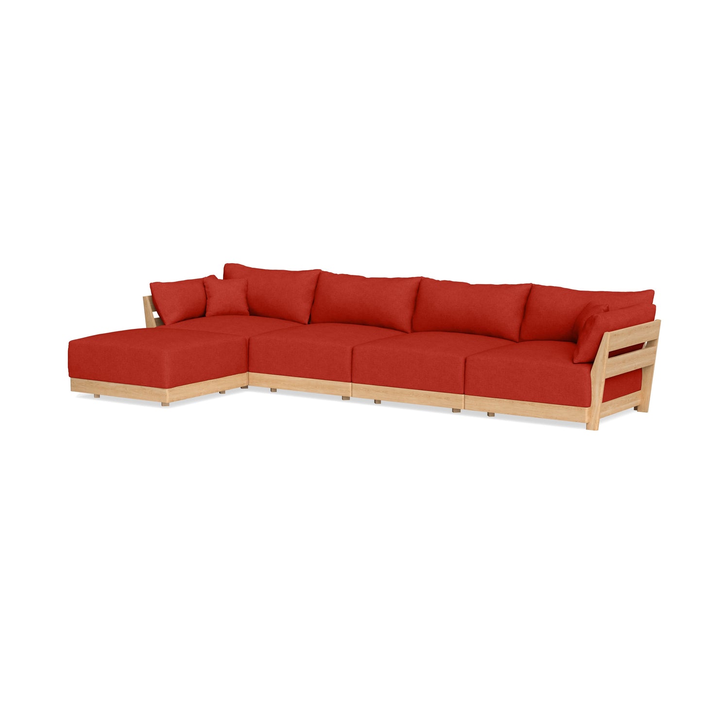 Slipcover Only - Modular Bondi 4-Seater Sectional in Cayenne