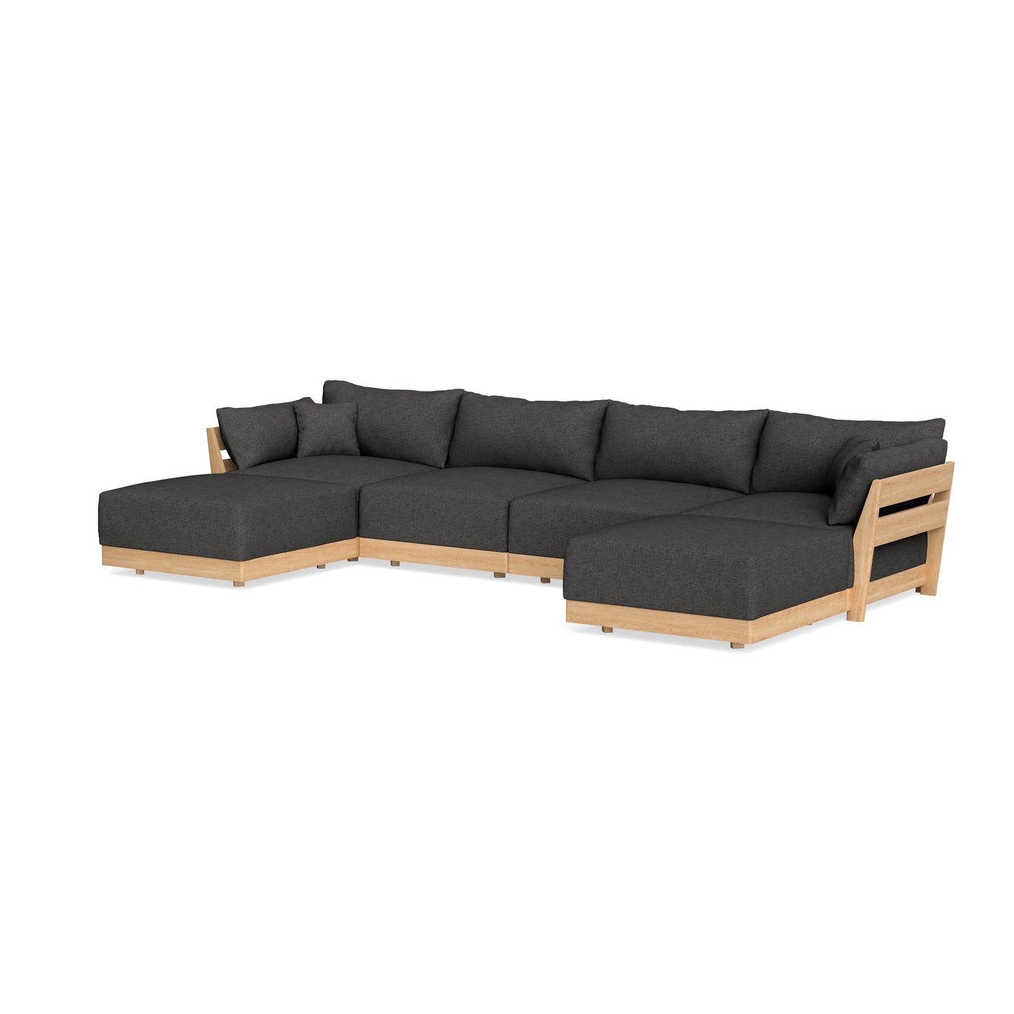 Slipcover Only - Modular Bondi 4-Seater U-Sectional in Graphite