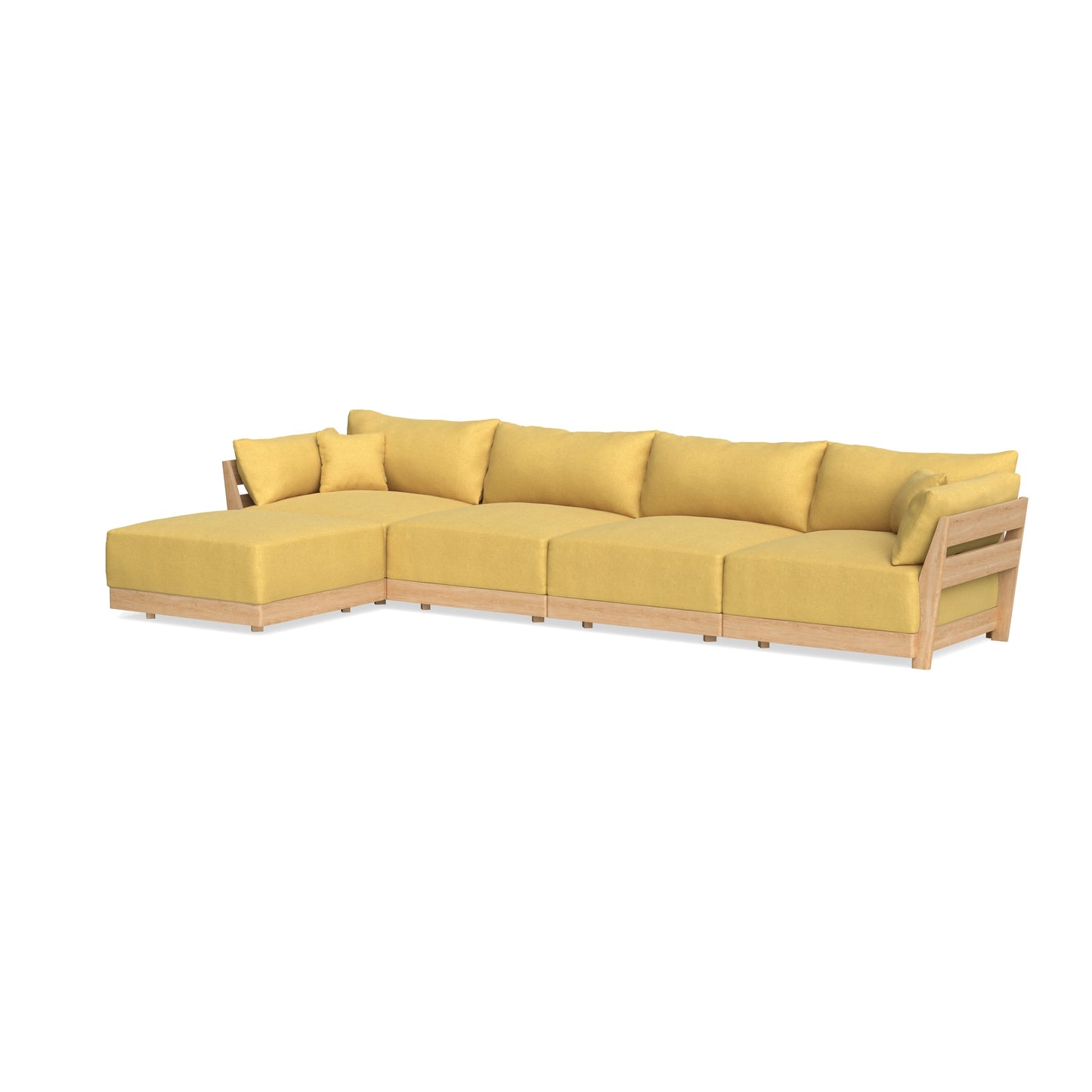 Slipcover Only - Modular Bondi 4-Seater Sectional in Goldenrod