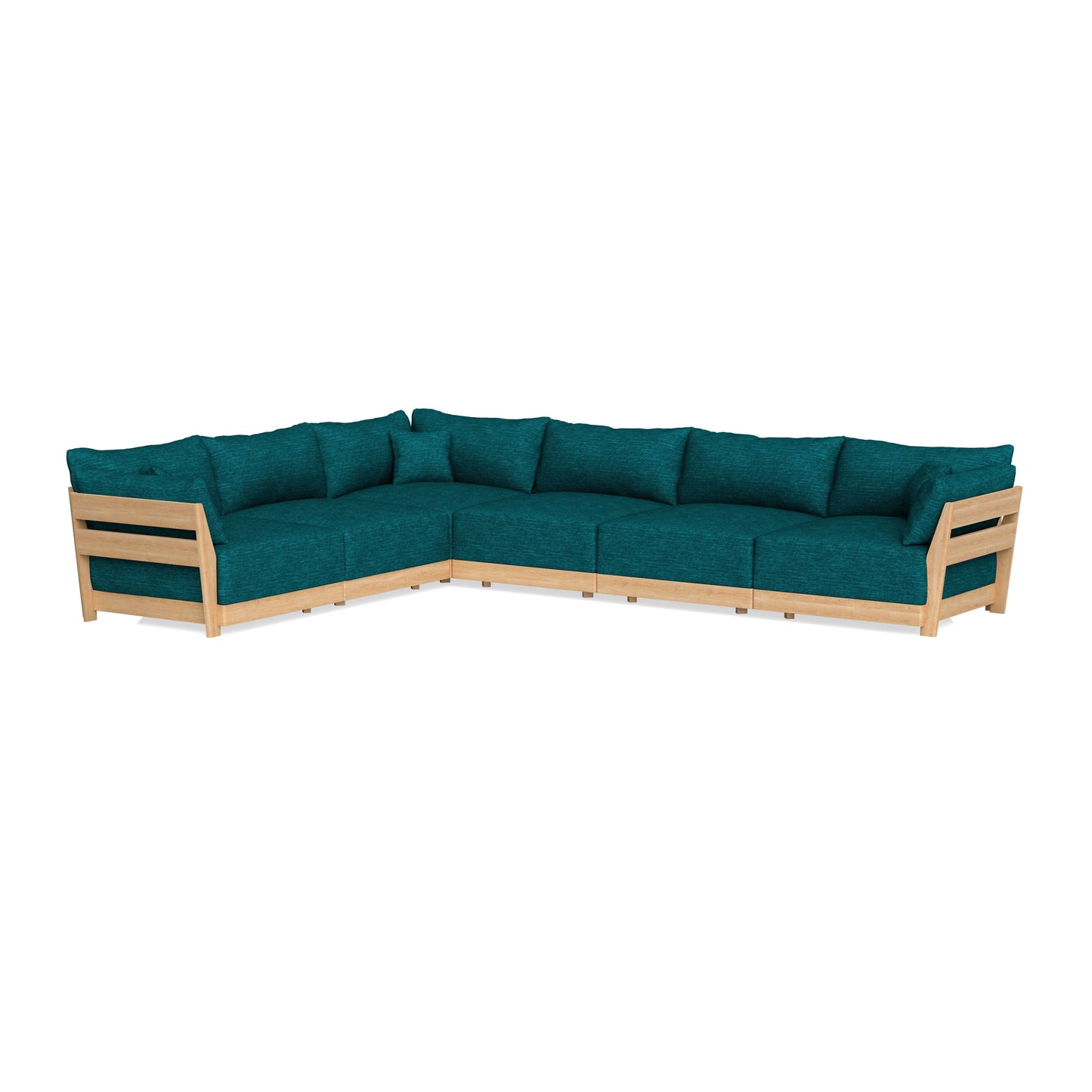 Slipcover Only - Modular Bondi 6-Seater Corner Sectional in Marine Teal