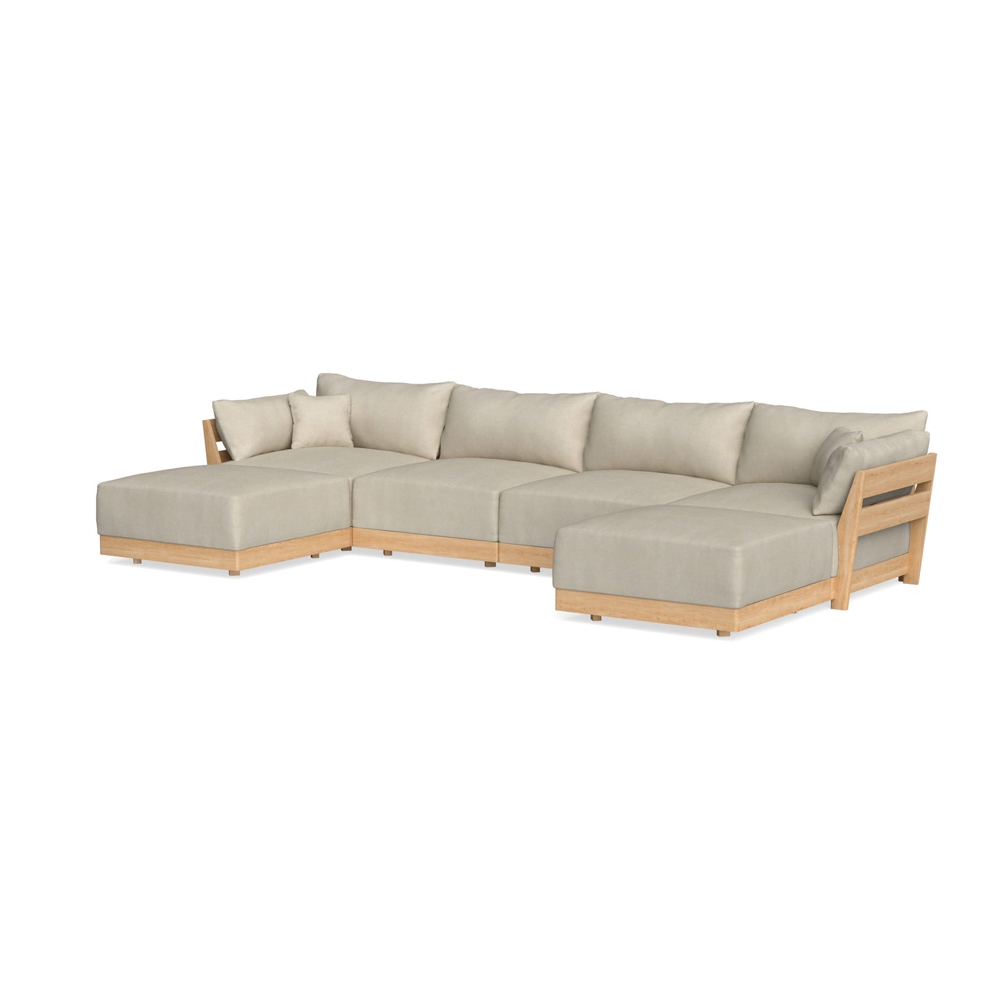 Slipcover Only - Modular Bondi 4-Seater U-Sectional in Almond