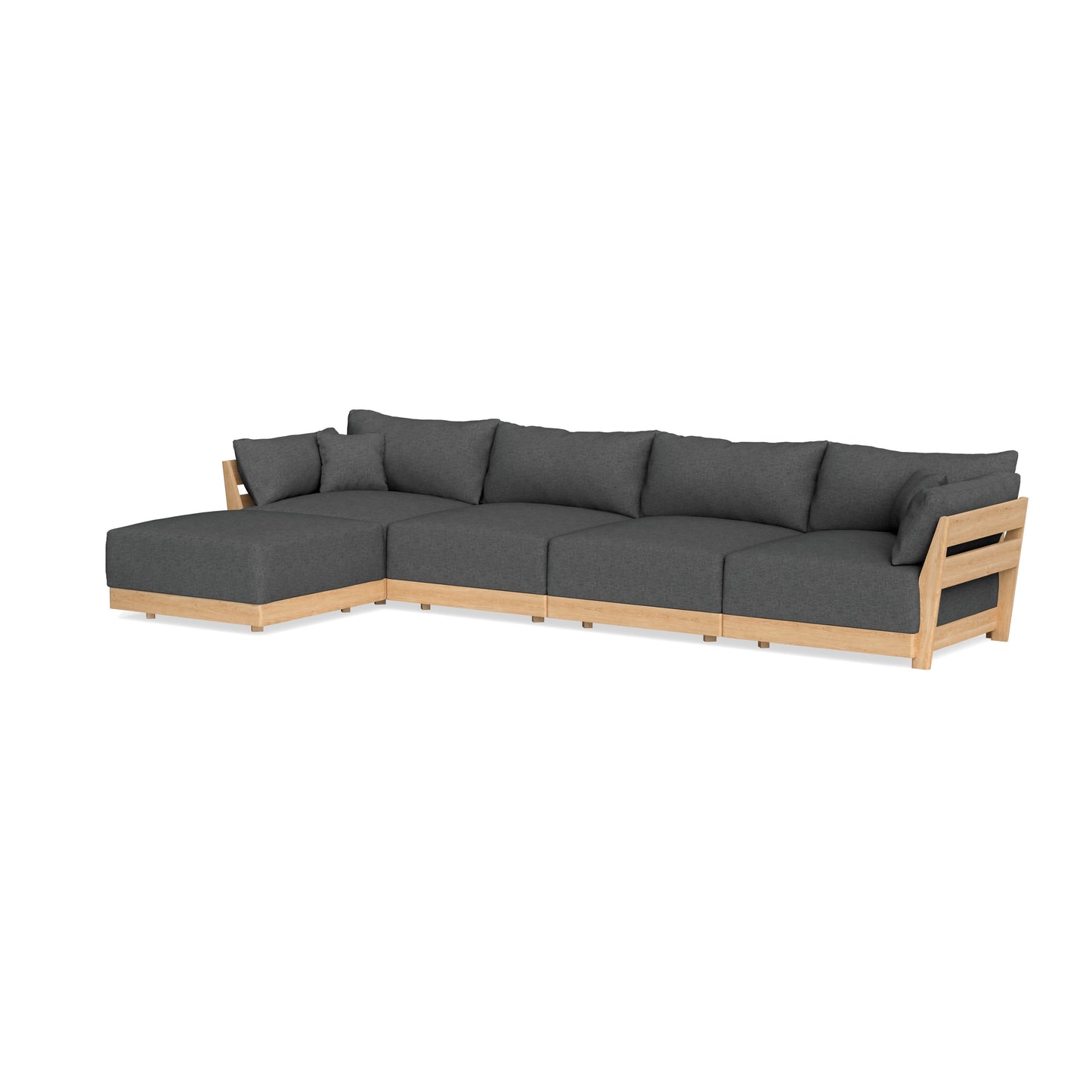 Slipcover Only - Modular Bondi 4-Seater Sectional in Pebble