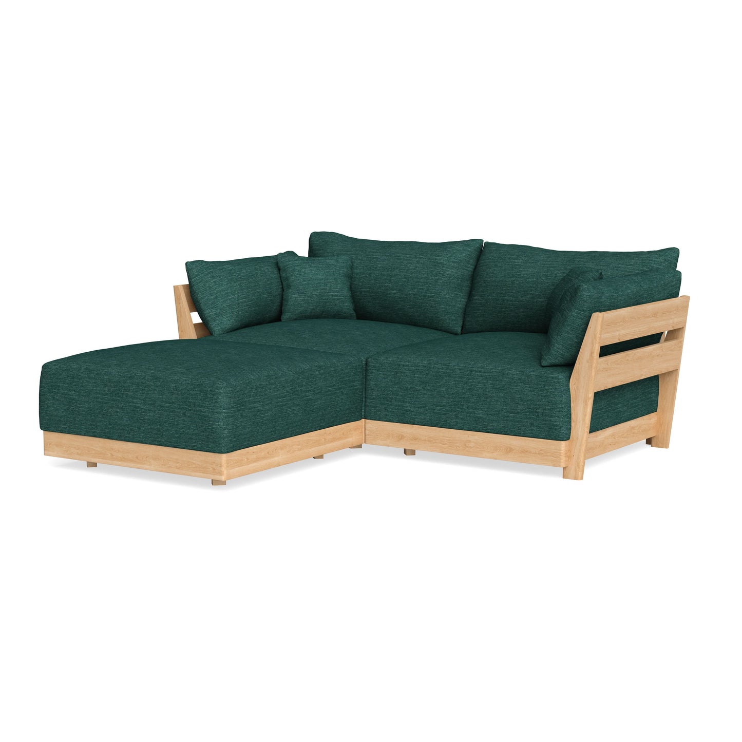 Slipcover Only - Modular Bondi 2-Seater Sectional in Forest Green