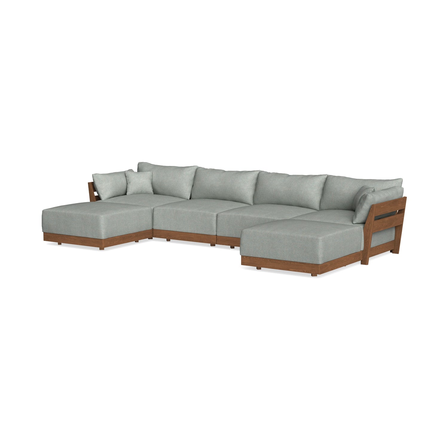 Modular Bondi Espresso 4-Seater U-Sectional in Spa | Classic Blend