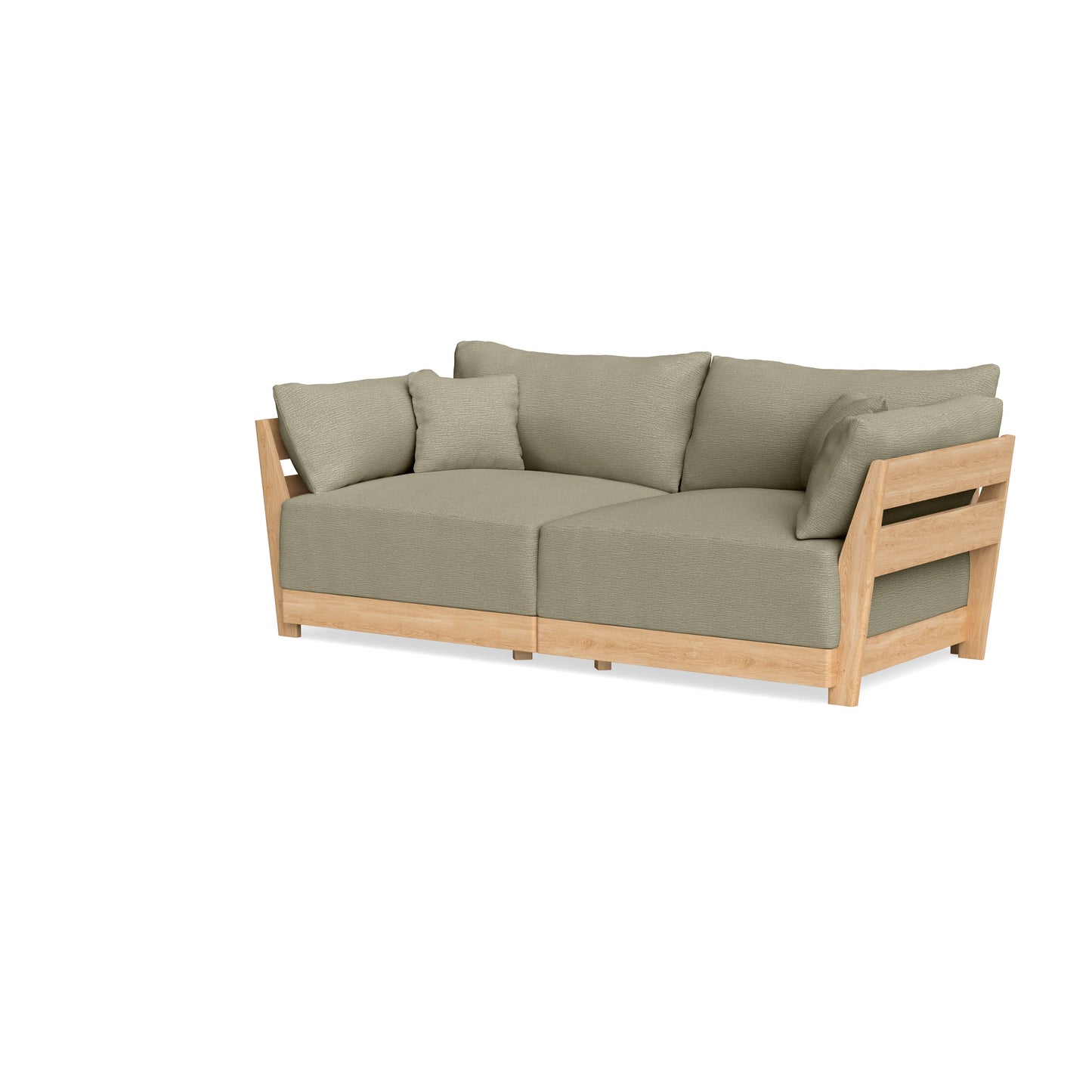 Modular Bondi Latte 2-Seater Sofa in Cappuccino | Classic Blend