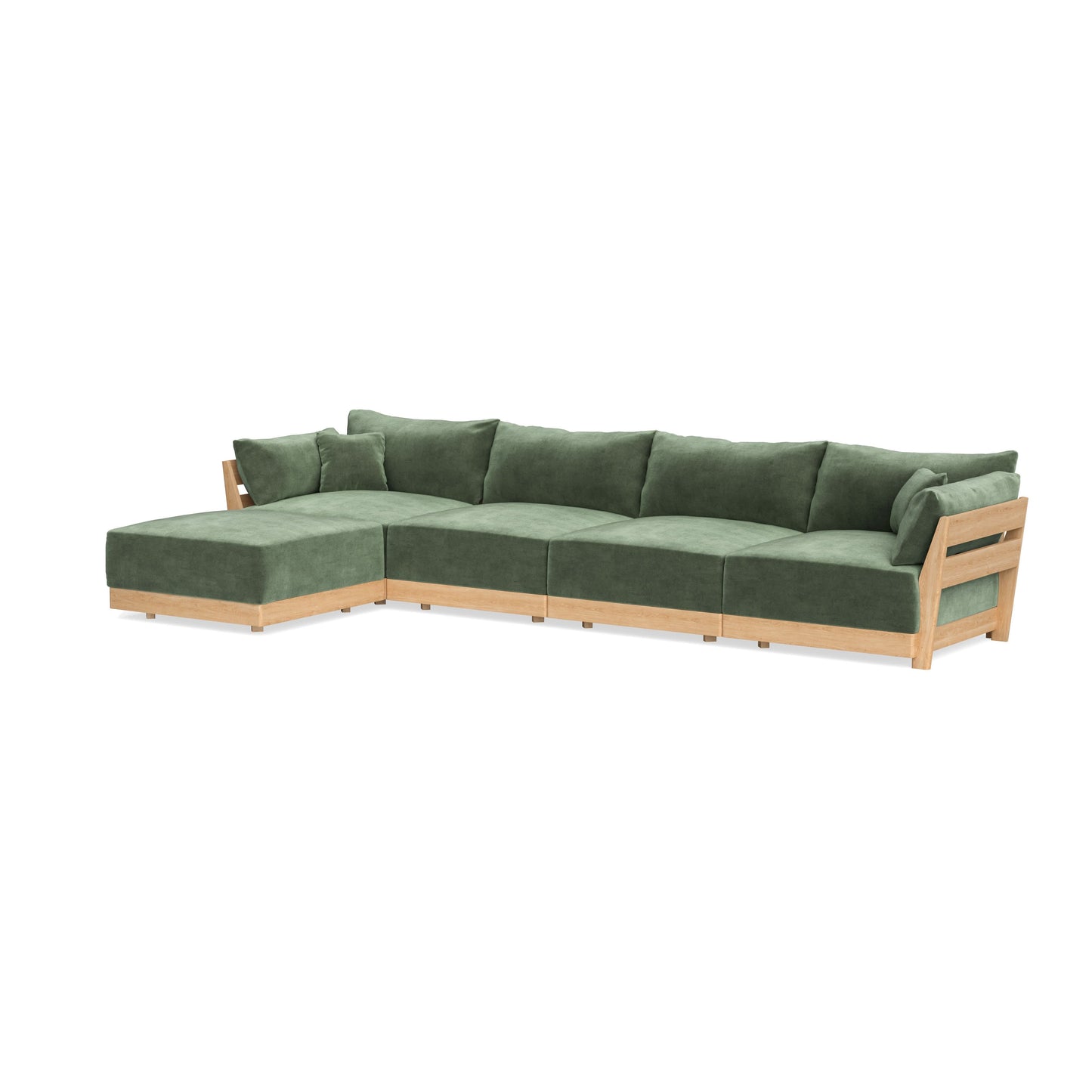Slipcover Only - Modular Bondi 4-Seater Sectional in Rosemary
