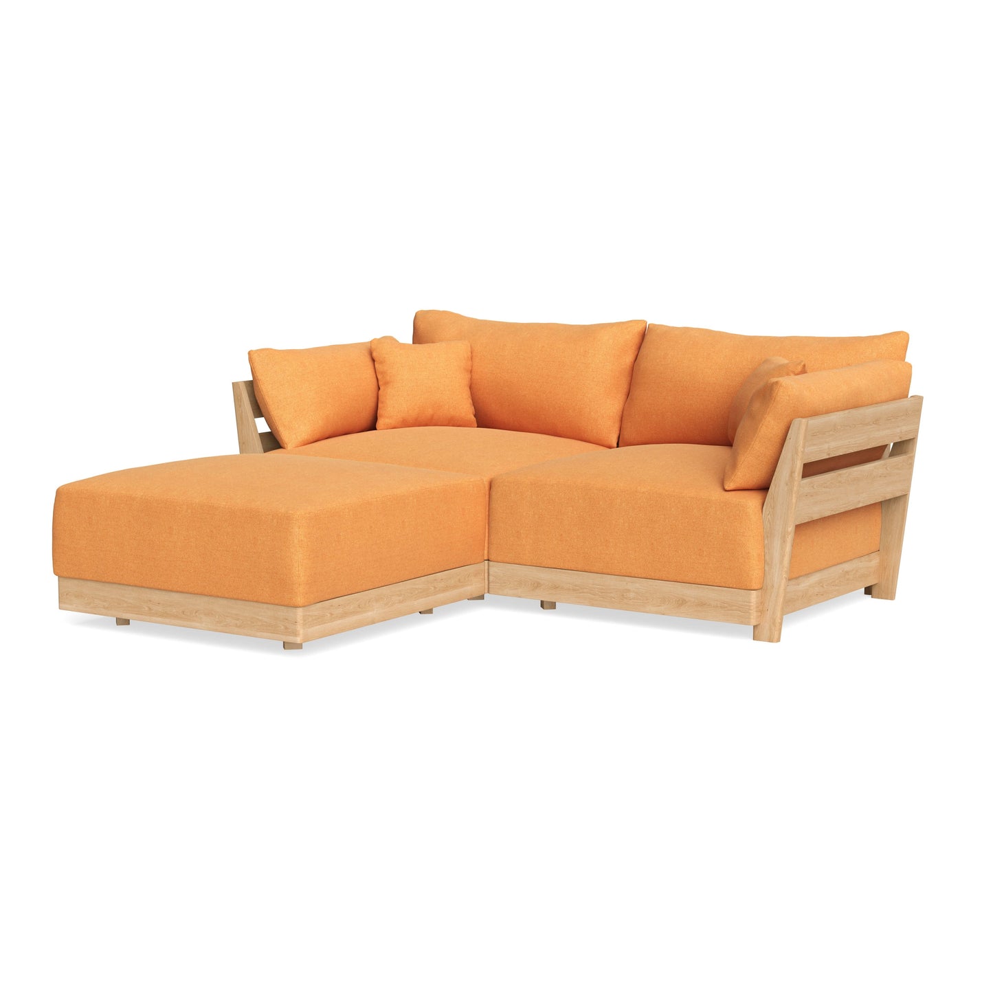Slipcover Only - Modular Bondi 2-Seater Sectional in Tangerine