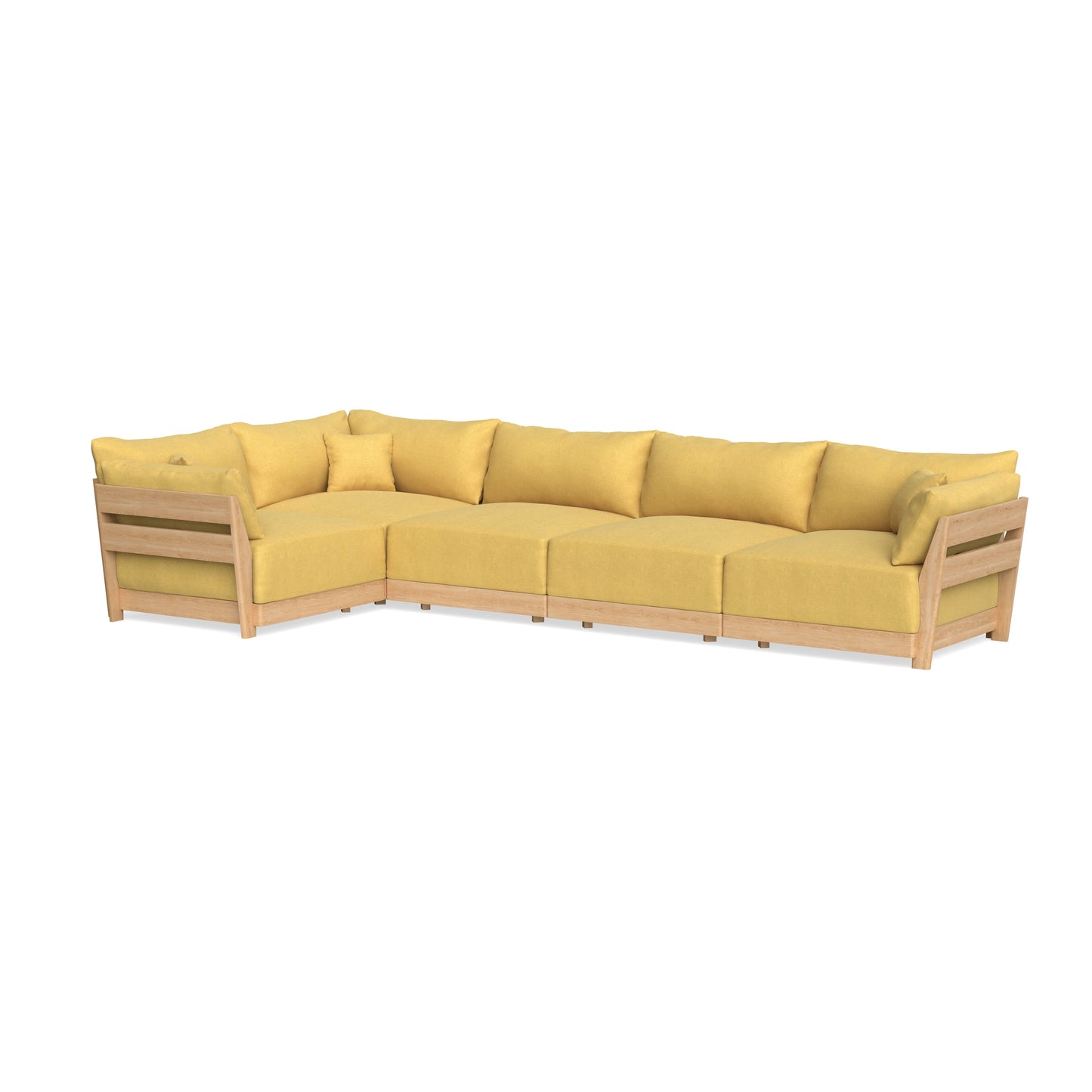 Slipcover Only - Modular Bondi 5-Seater L-Sectional in Goldenrod