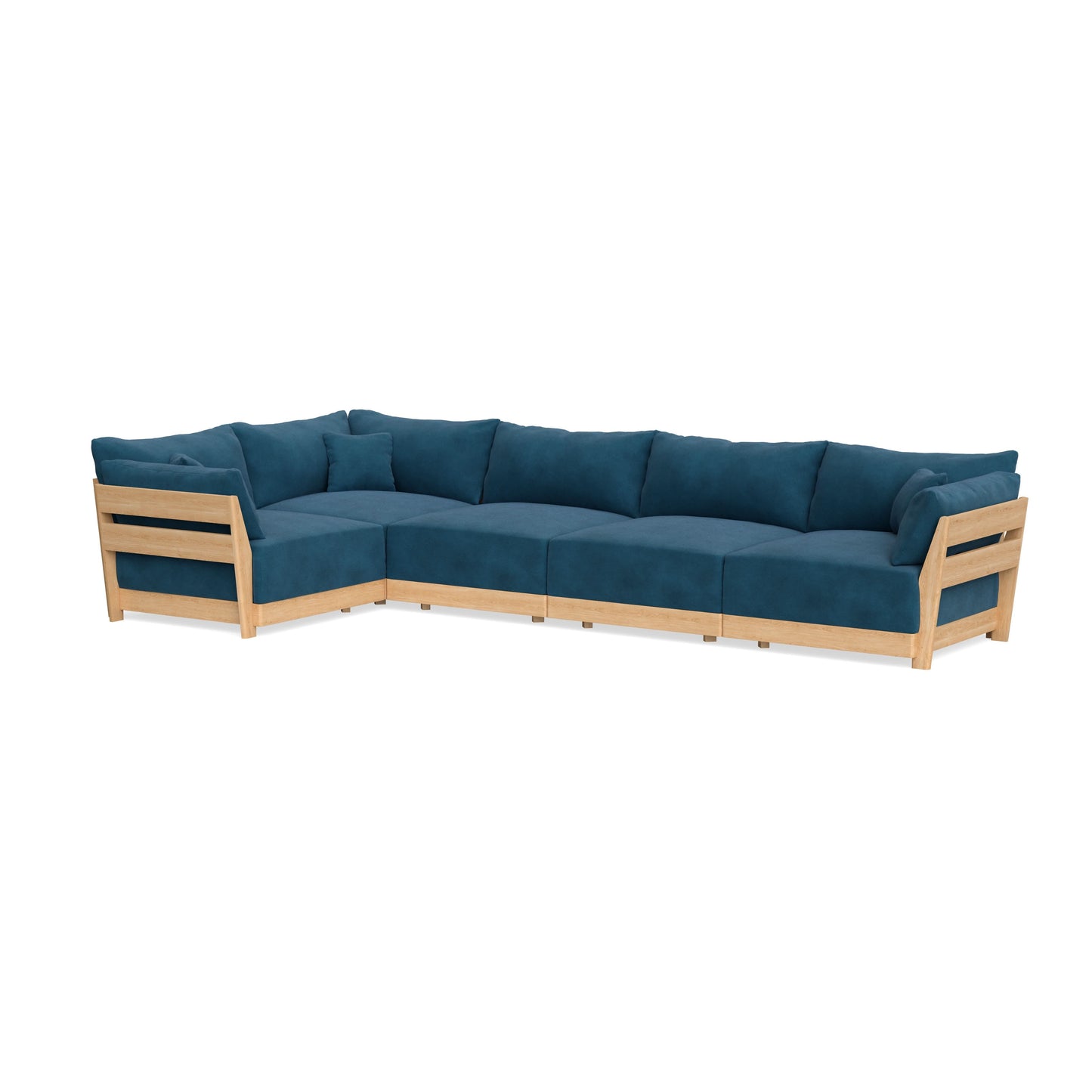 Slipcover Only - Modular Bondi 5-Seater L-Sectional in Commodore Blue