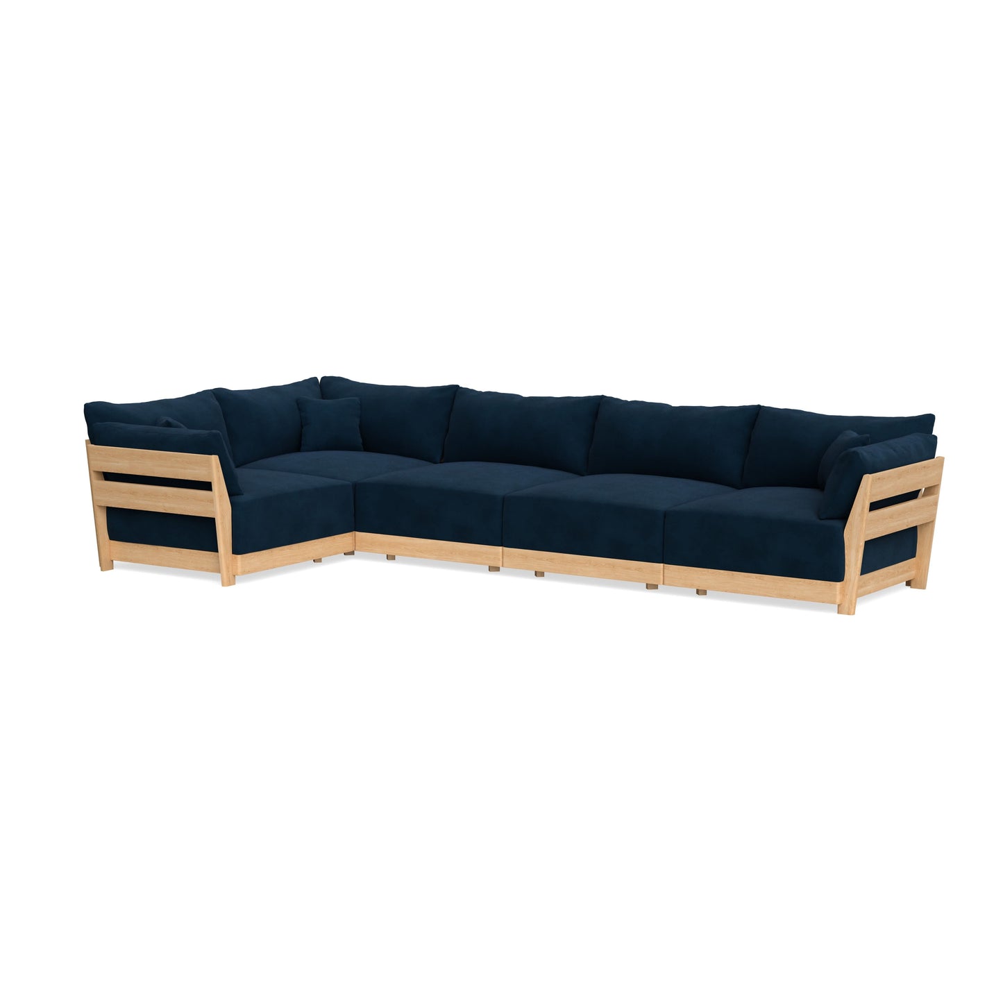Slipcover Only - Modular Bondi 5-Seater L-Sectional in Royal Blue