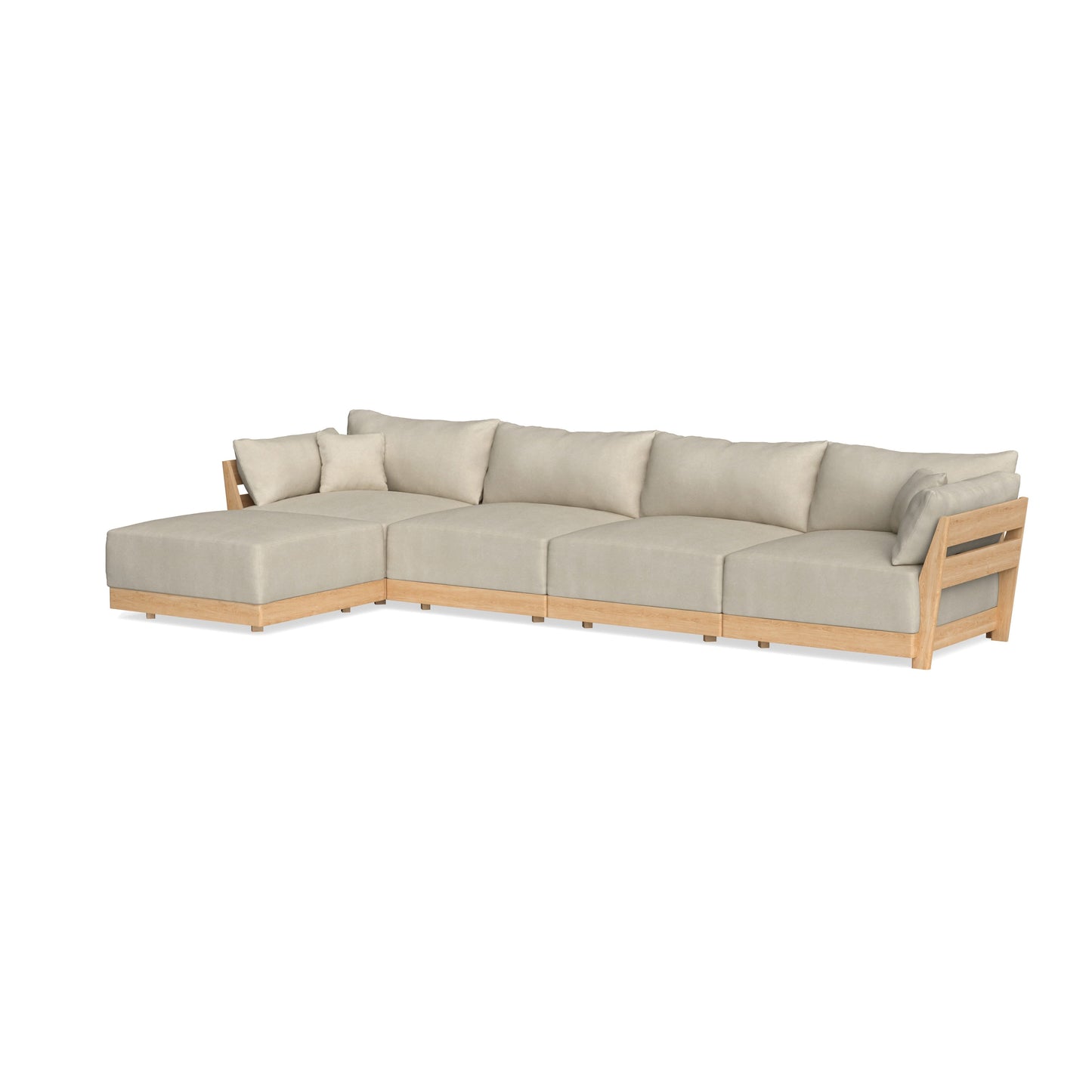 Slipcover Only - Modular Bondi 4-Seater Sectional in Almond