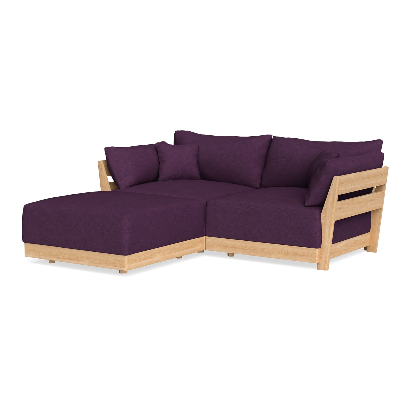 Slipcover Only - Modular Bondi 2-Seater Sectional in Aubergine