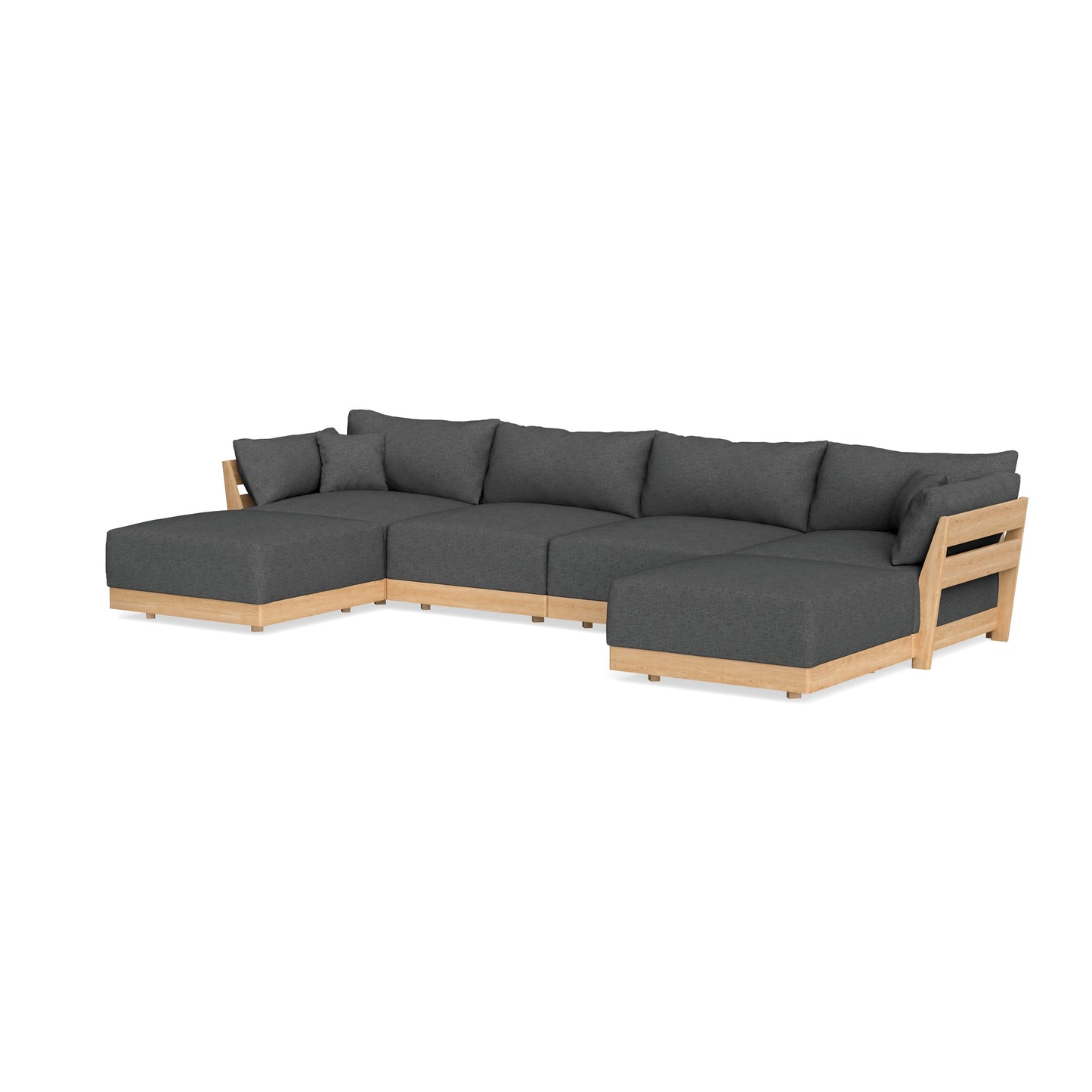 Slipcover Only - Modular Bondi 4-Seater U-Sectional in Pebble