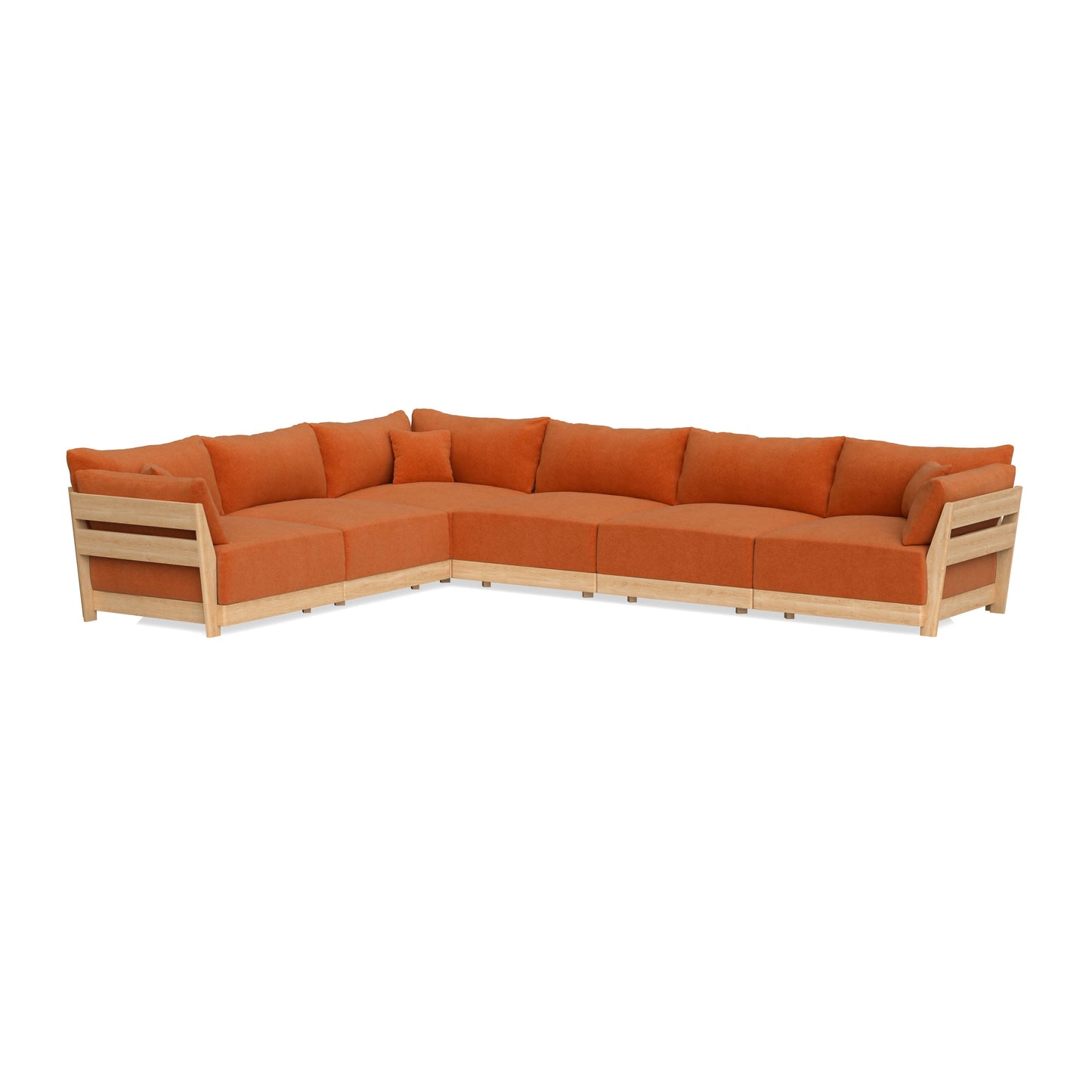 Slipcover Only - Modular Bondi 6-Seater Corner Sectional in Terracotta