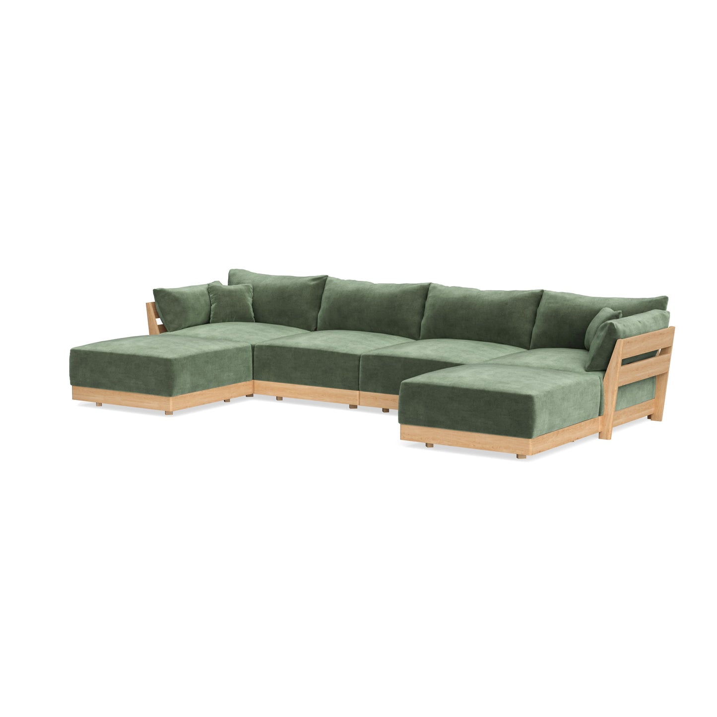 Slipcover Only - Modular Bondi 4-Seater U-Sectional in Rosemary