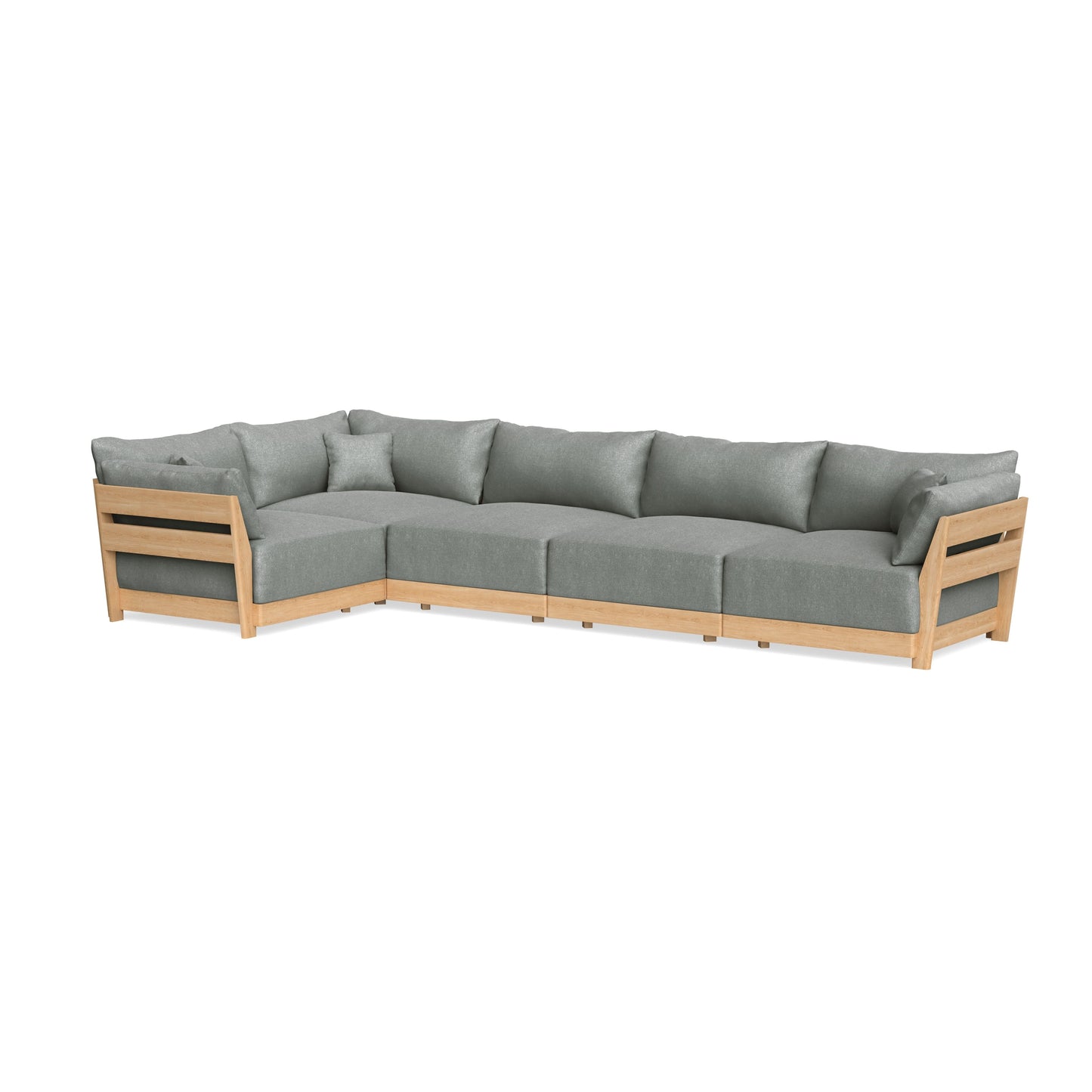 Slipcover Only - Modular Bondi 5-Seater L-Sectional in Storm Gray