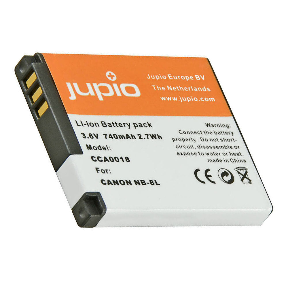 Jupio Li-Ion 3.6V 740mAh Rechargeable Battery For Canon NB-8L Camera