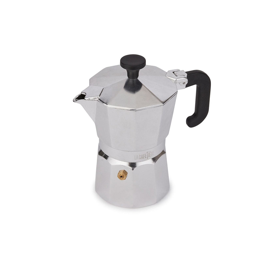 La Cafetiere Venice 3-Cup 150ml Espresso Maker Aluminum Coffee Pot (Silver)