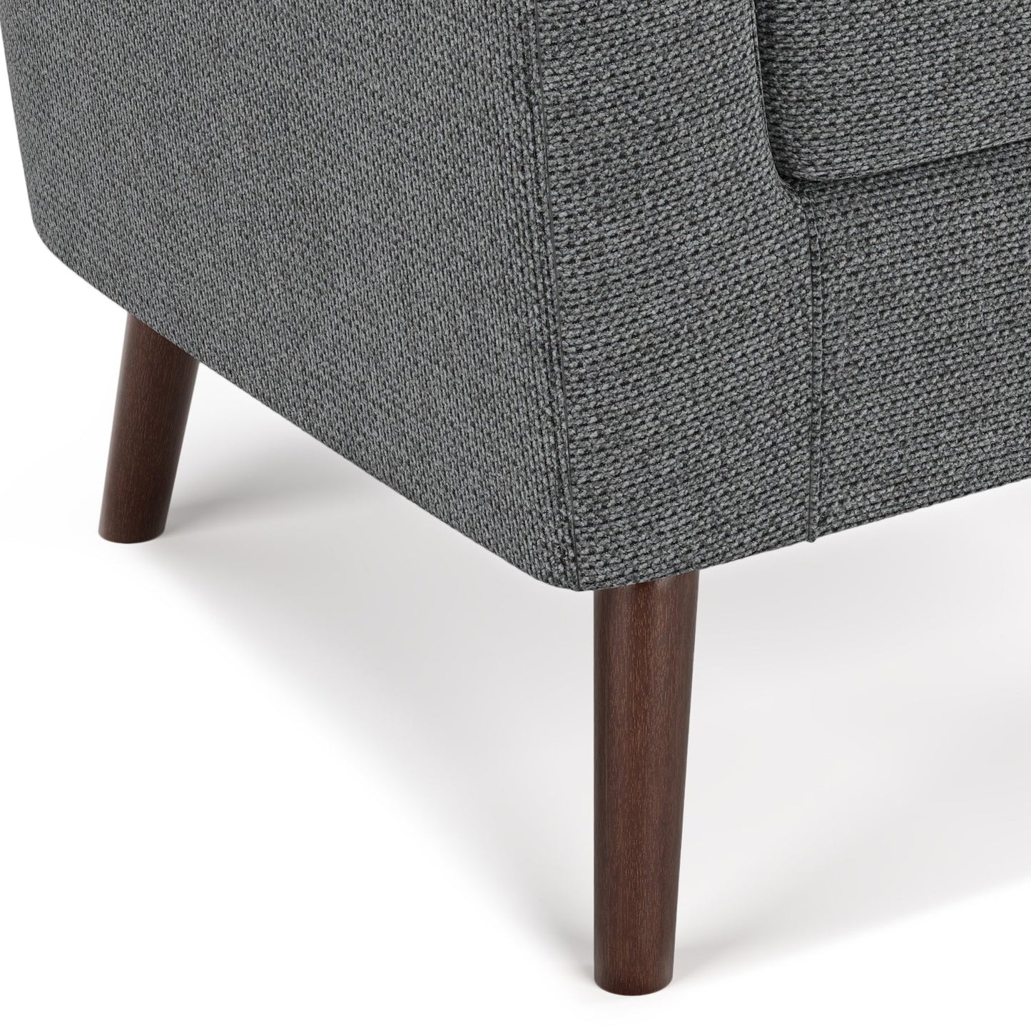 Inspiration Upholstered Armchair with Curved Back and Removable Seat Cushion