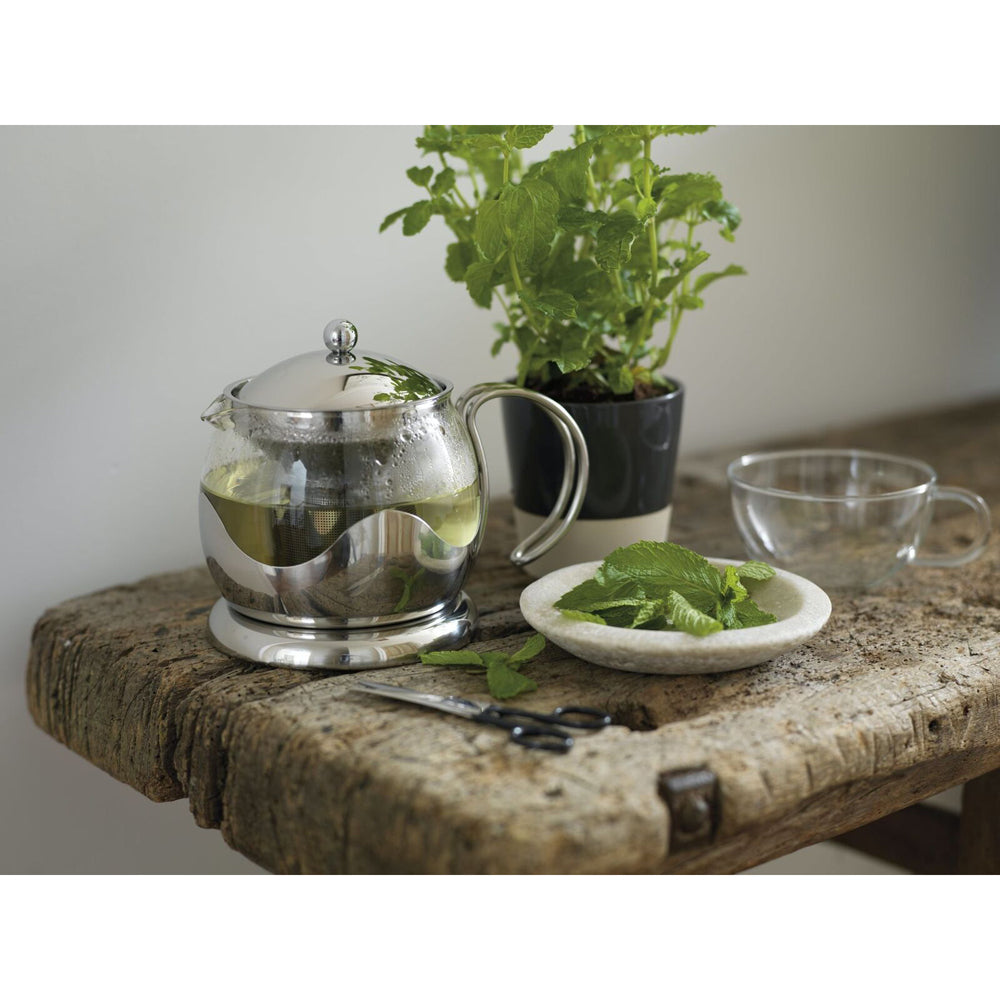 La Cafetiere 17.5cm/660ml Izmir Glass Teapot with Stainless Infuser