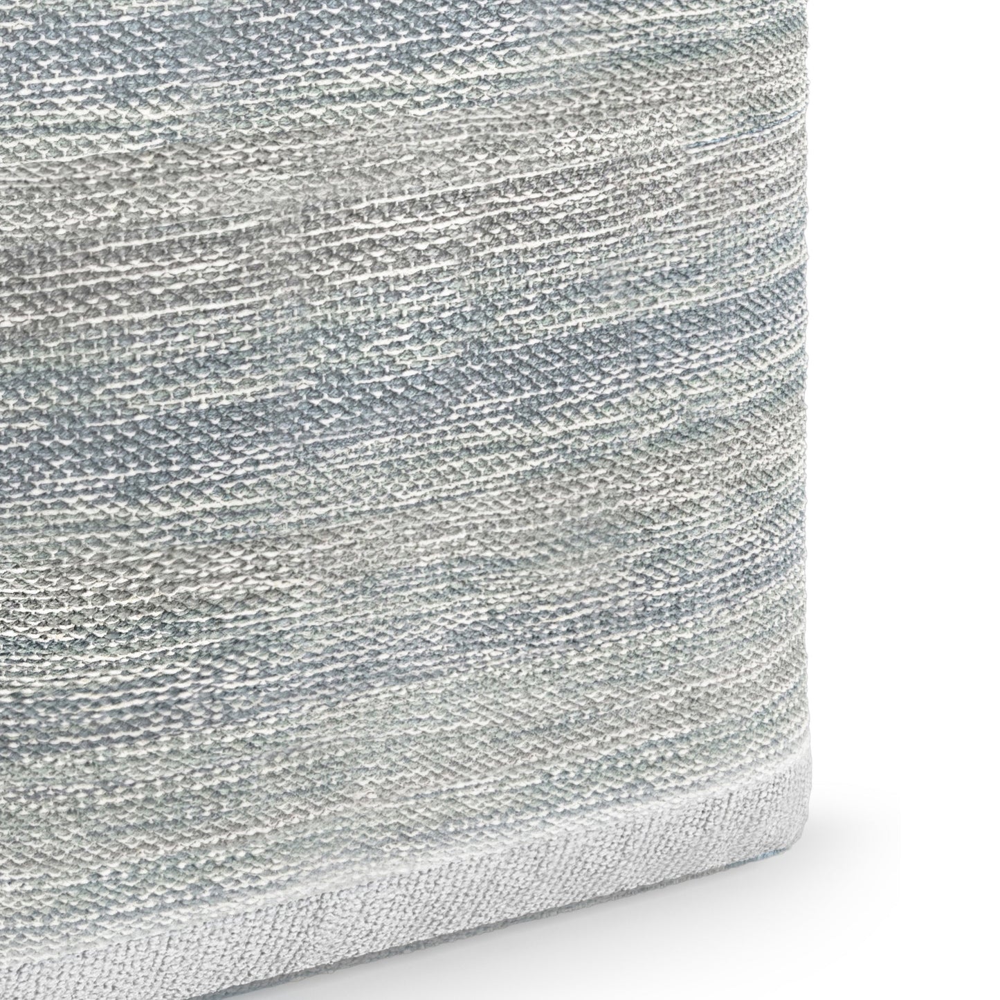 Handwoven Cotton Cube Pouf