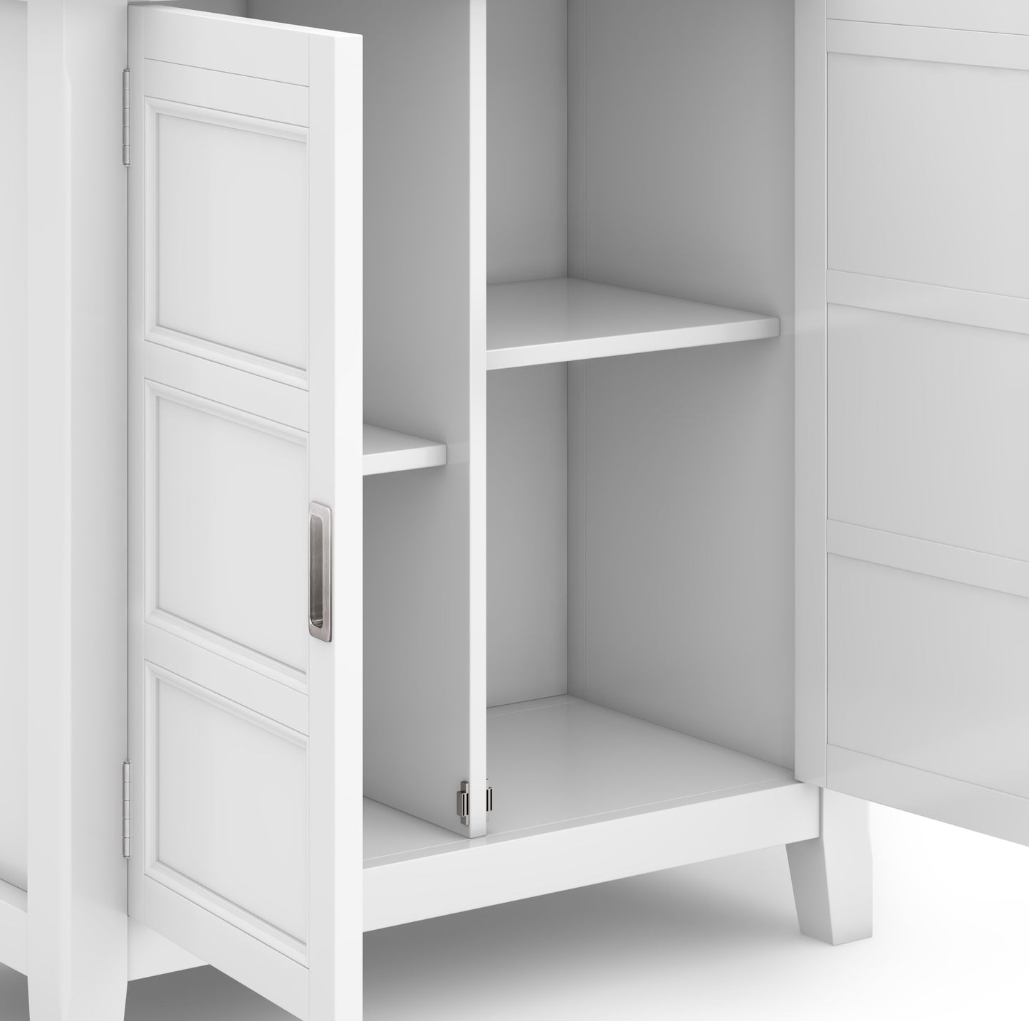 Fracture Storage Cabinet with 2 Doors and Tapered Legs