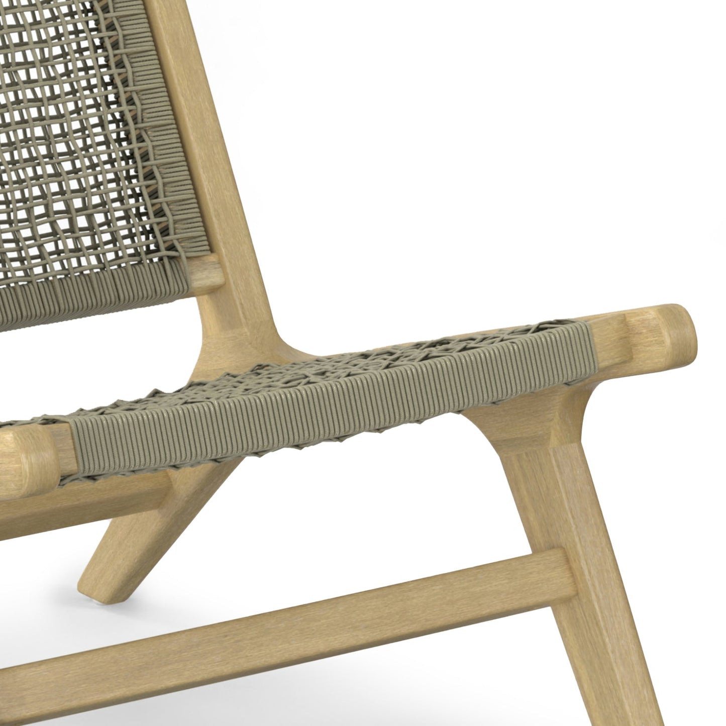 Outdoor Hand-Woven Rope Lounge Chair