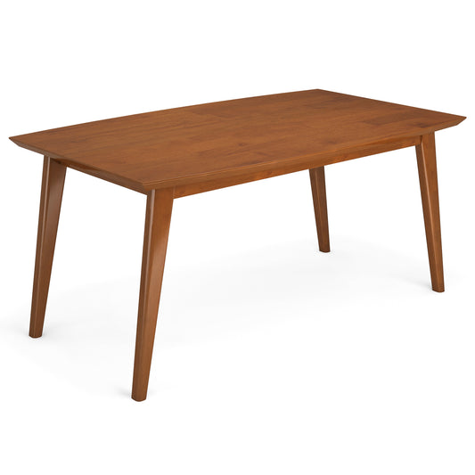 Delightful Rectangular Dining Table with Boat Shaped Top