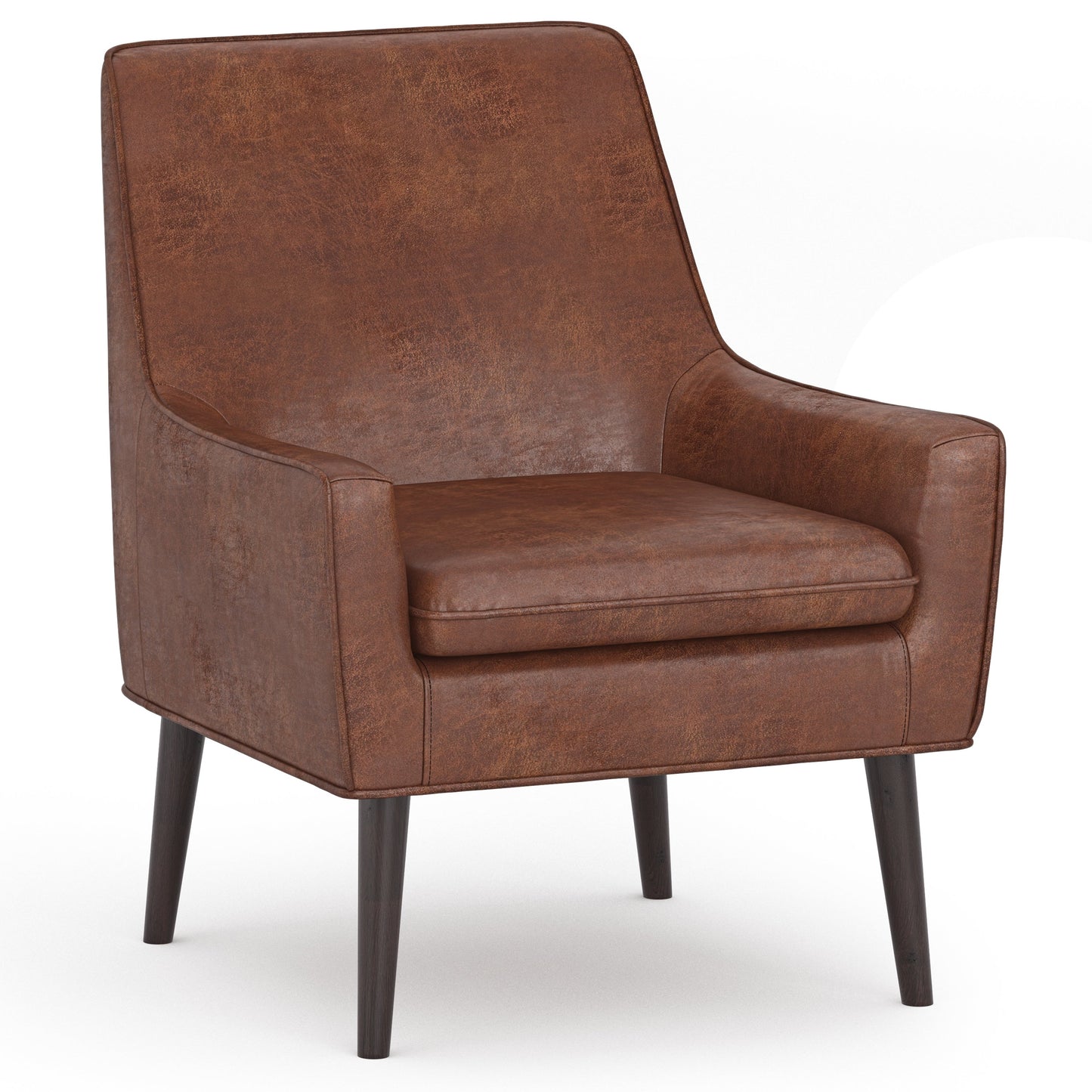 Upholstered Slope Armchair with Removable Cushion Seat